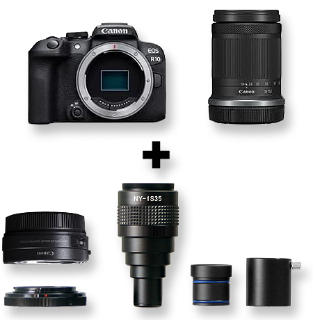 ミラーレス一眼 Canon EOS R10 顕微鏡撮影用カメラアダプター付セット