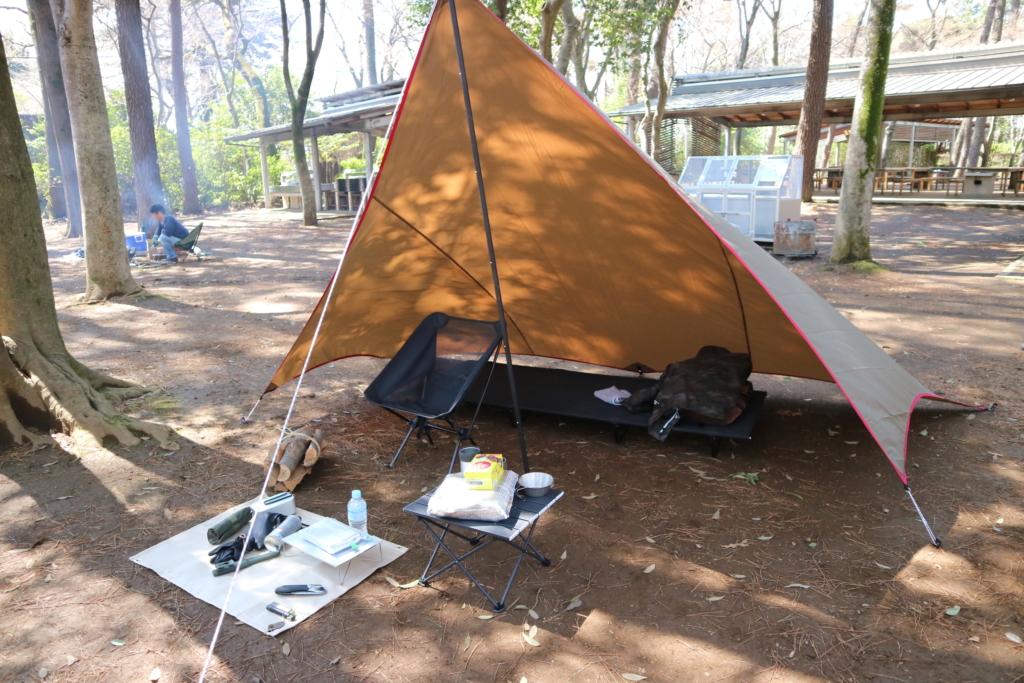 snowpeakライトタープペンタシールドレビュー｜デイキャンプおすすめ