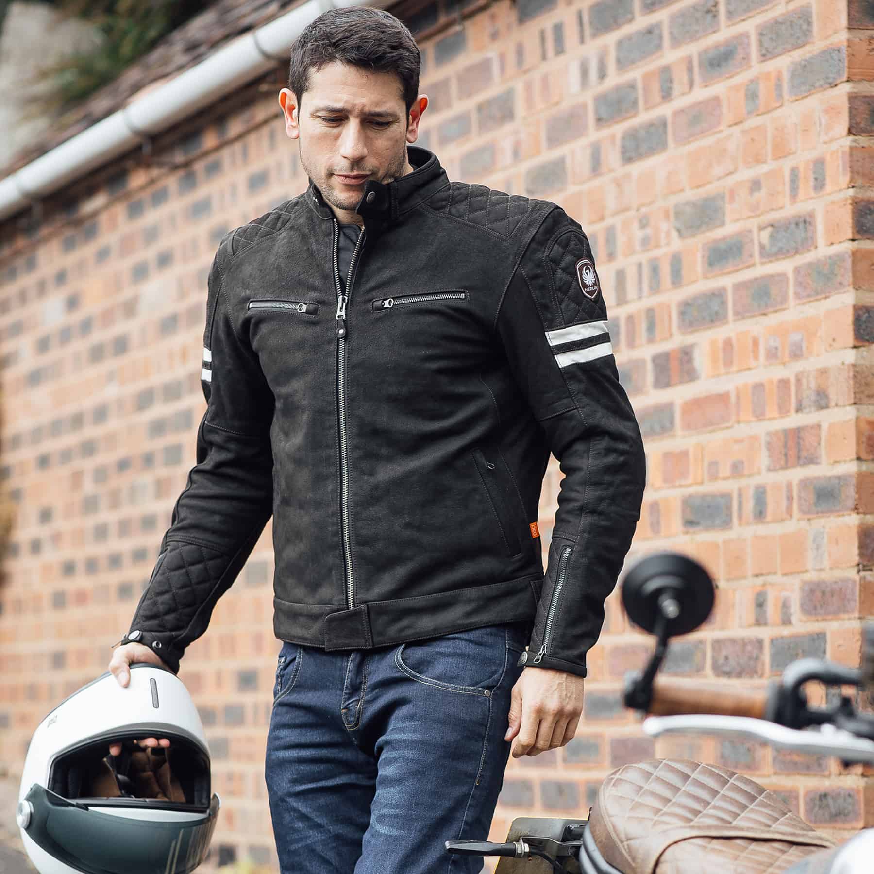 Hixon II Classic Leather Motorcycle Jacket - Merlin Bike Gear