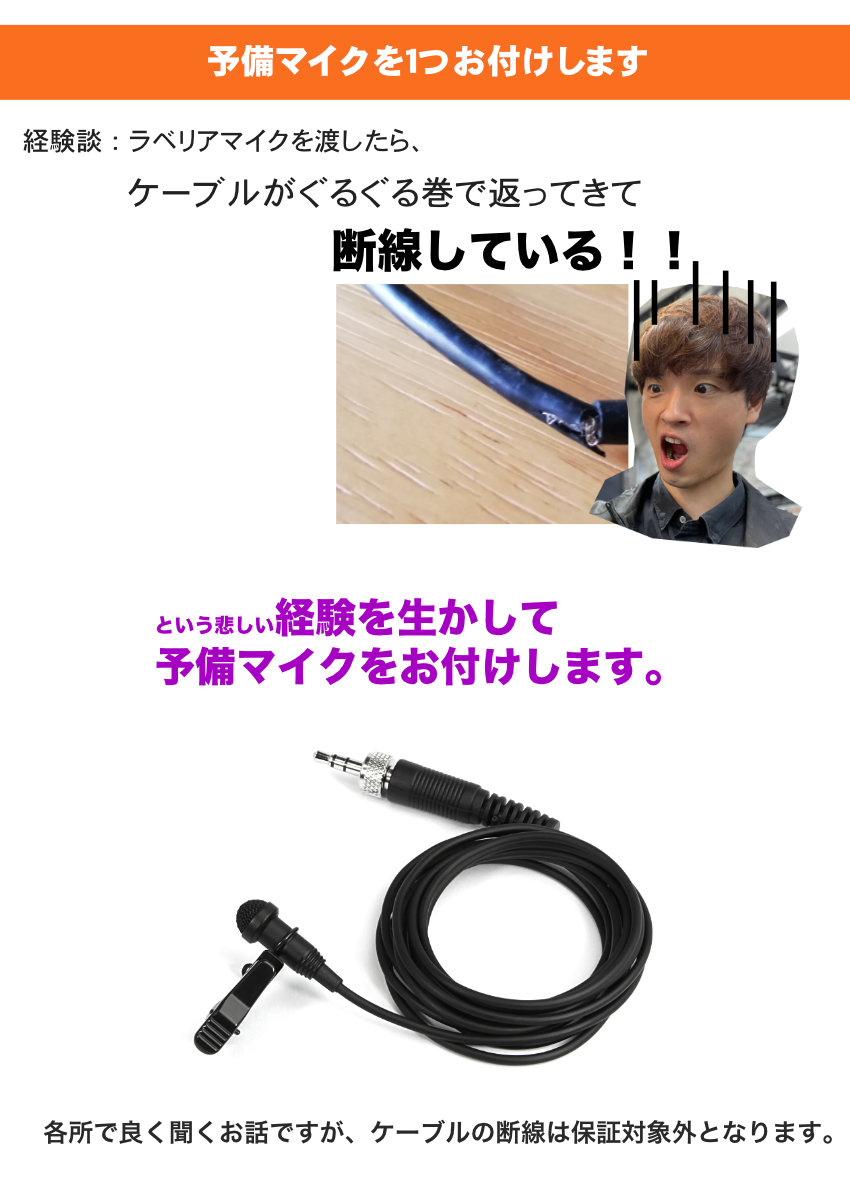 TASCAM ピンマイクレコーダー DR-10L PRO 予備マイクセット