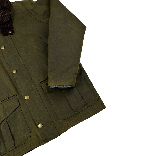Barbour Green Cotton Wax Field Jacket - Small – Mat's Island