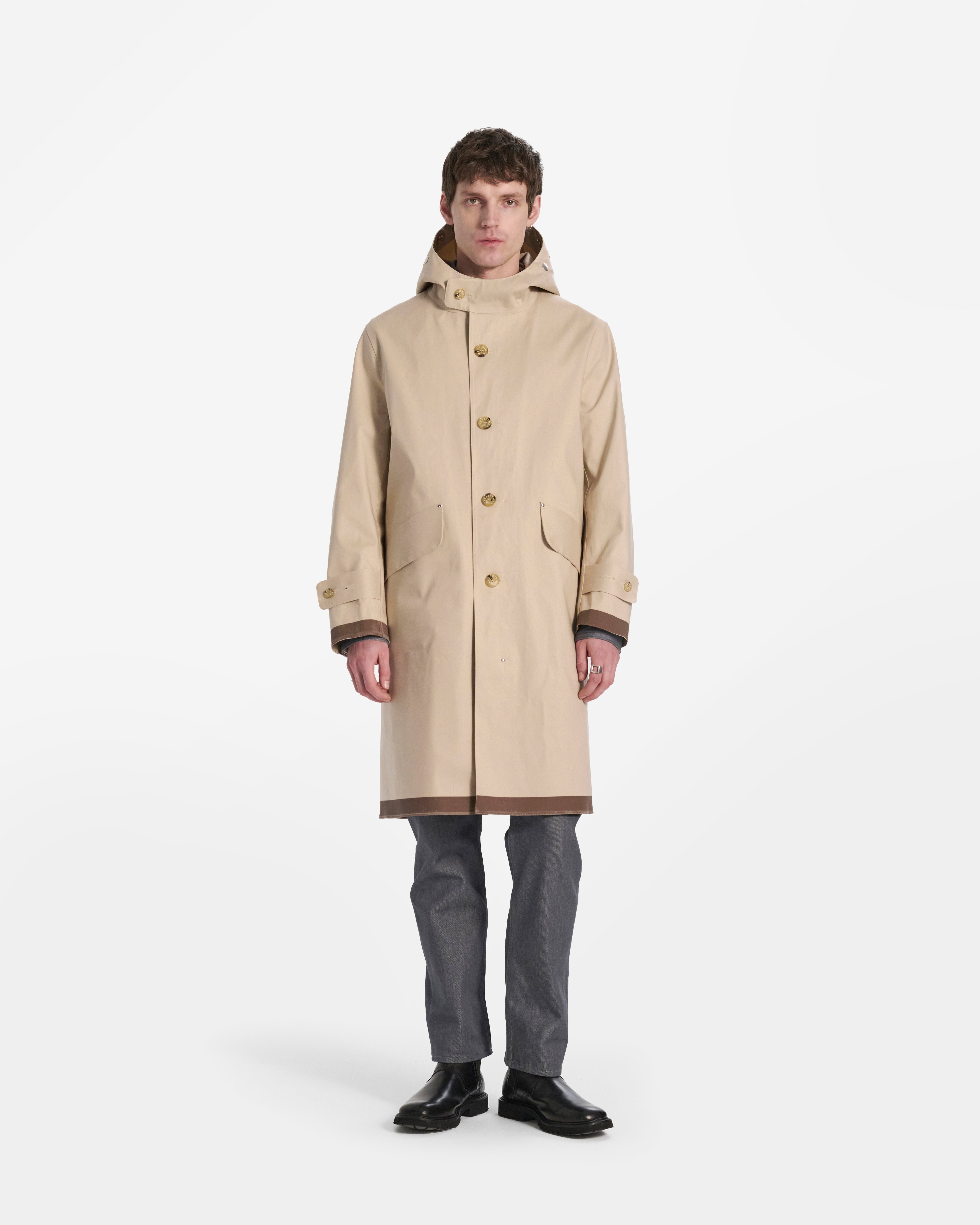 メンズ KIRKTON - ゴム引きフーデッドコート – Mackintosh