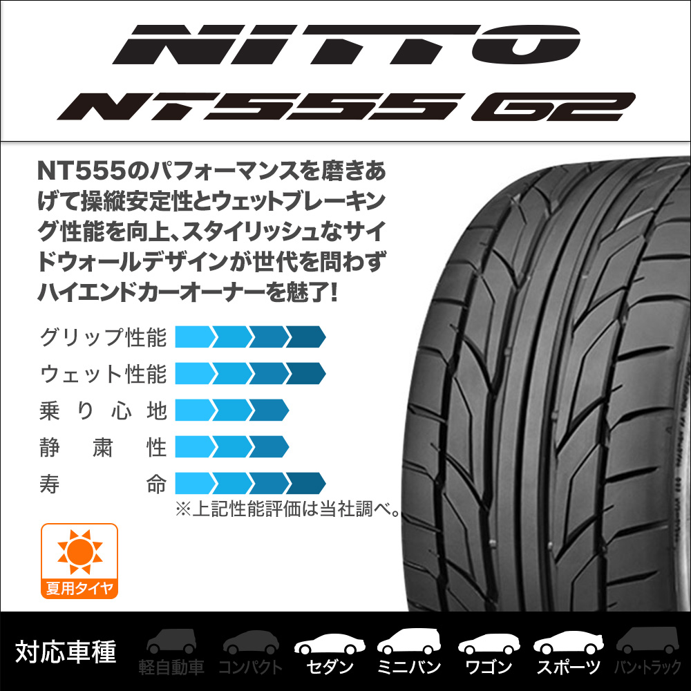 NITTO NT555 G2 245/35R19 (タイヤ単品) | カーポートマルゼン