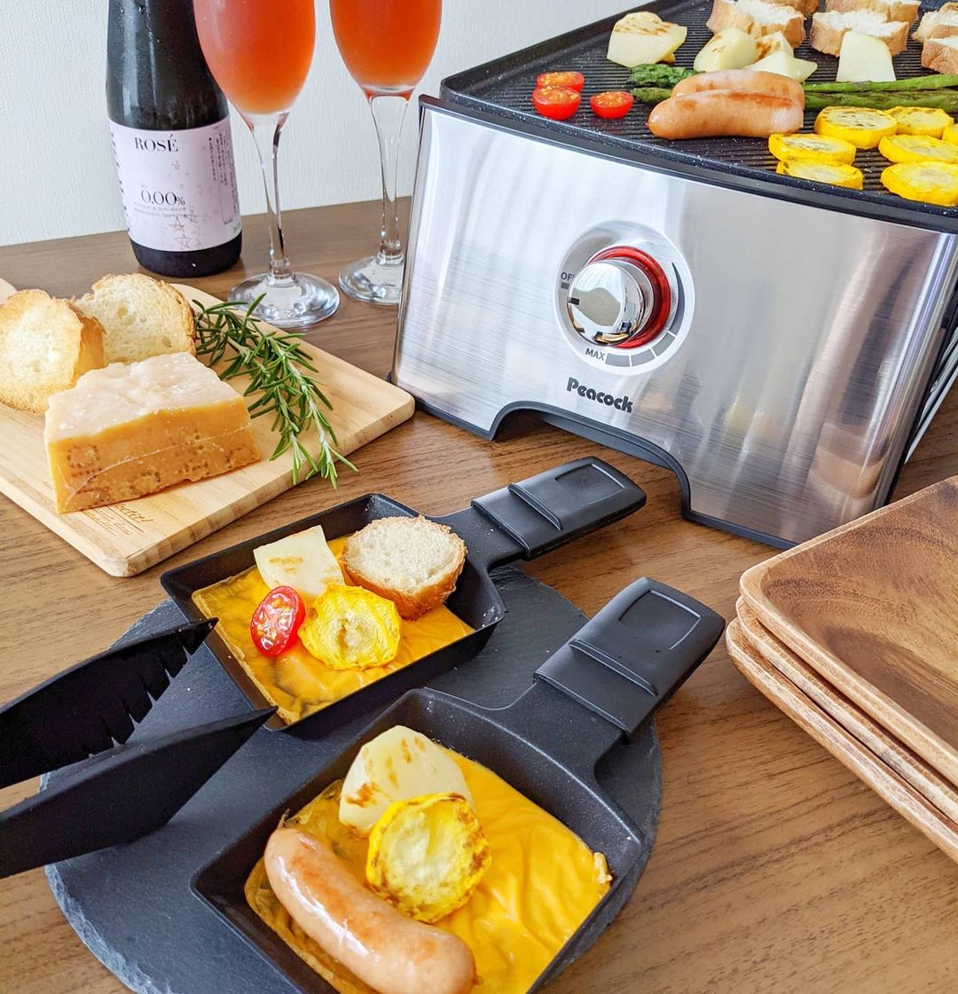 楽しみ方いろいろ！ピーコック魔法瓶「ホームパーティーグリル WRV-13