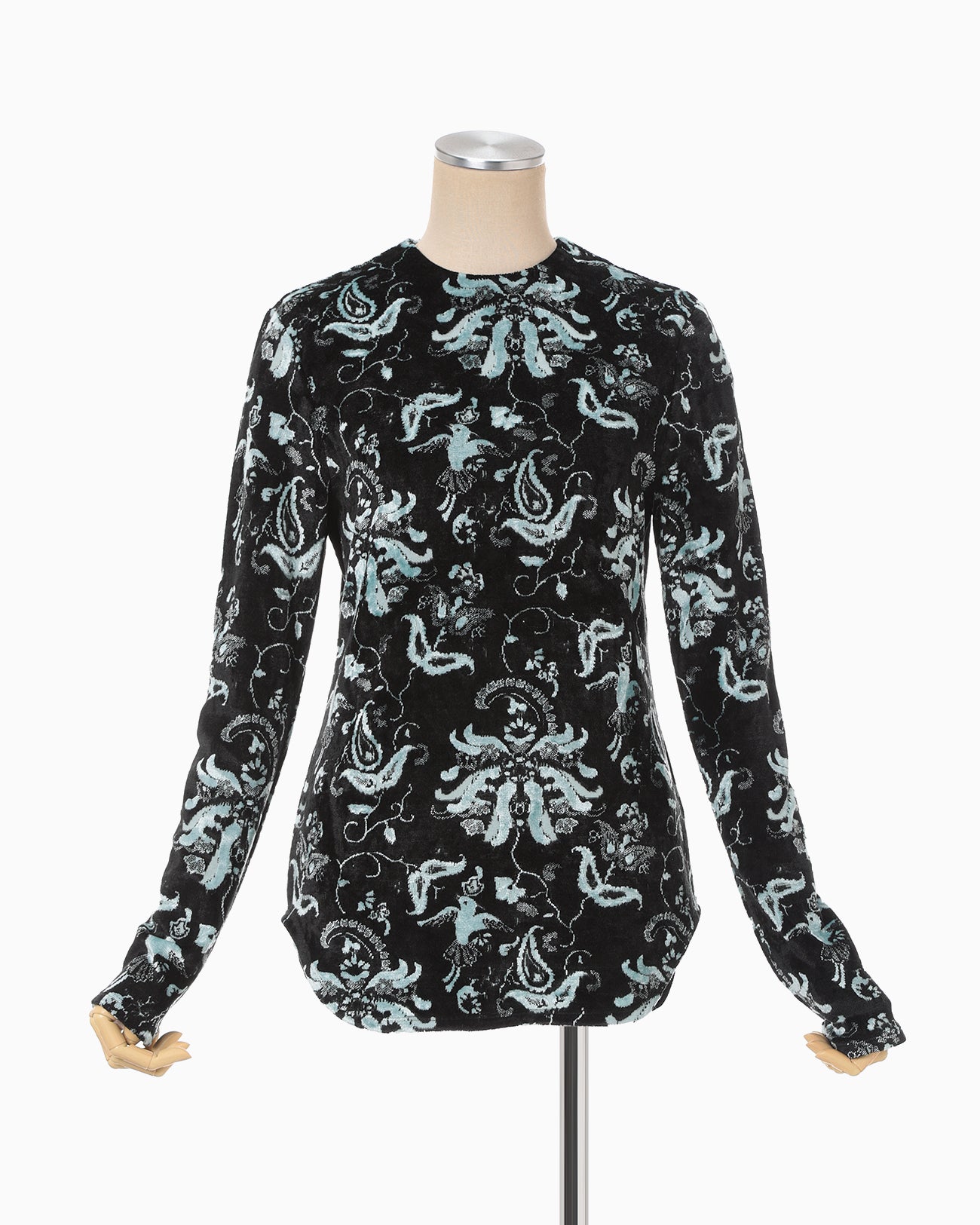 Velour Jersey Top - black - Mame Kurogouchi