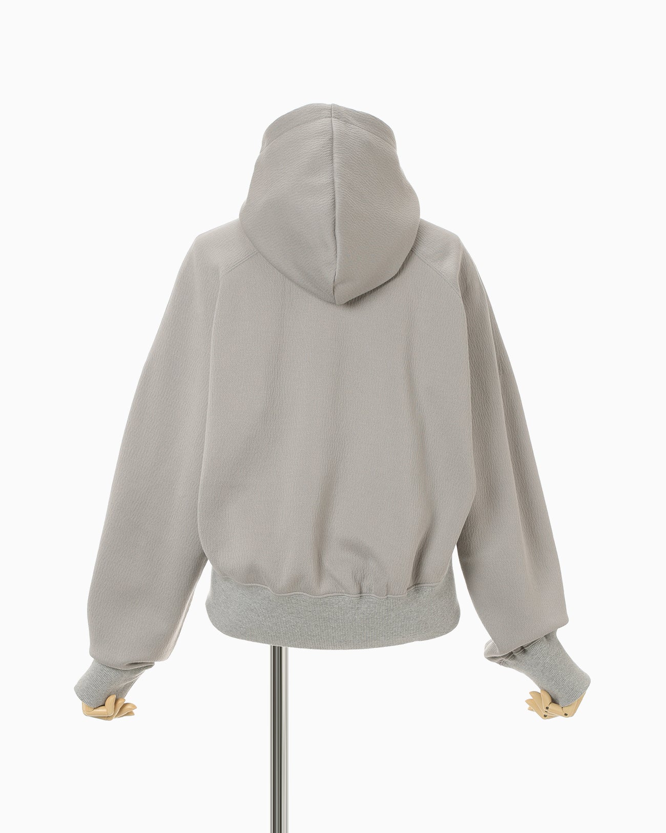 Double Face Jersey Relaxed Hoodie - grey - Mame Kurogouchi