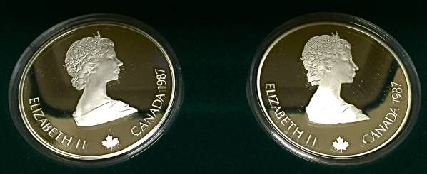 記念硬貨の買取実績 (1988年カルガリーオリンピック 記念20ドル銀貨