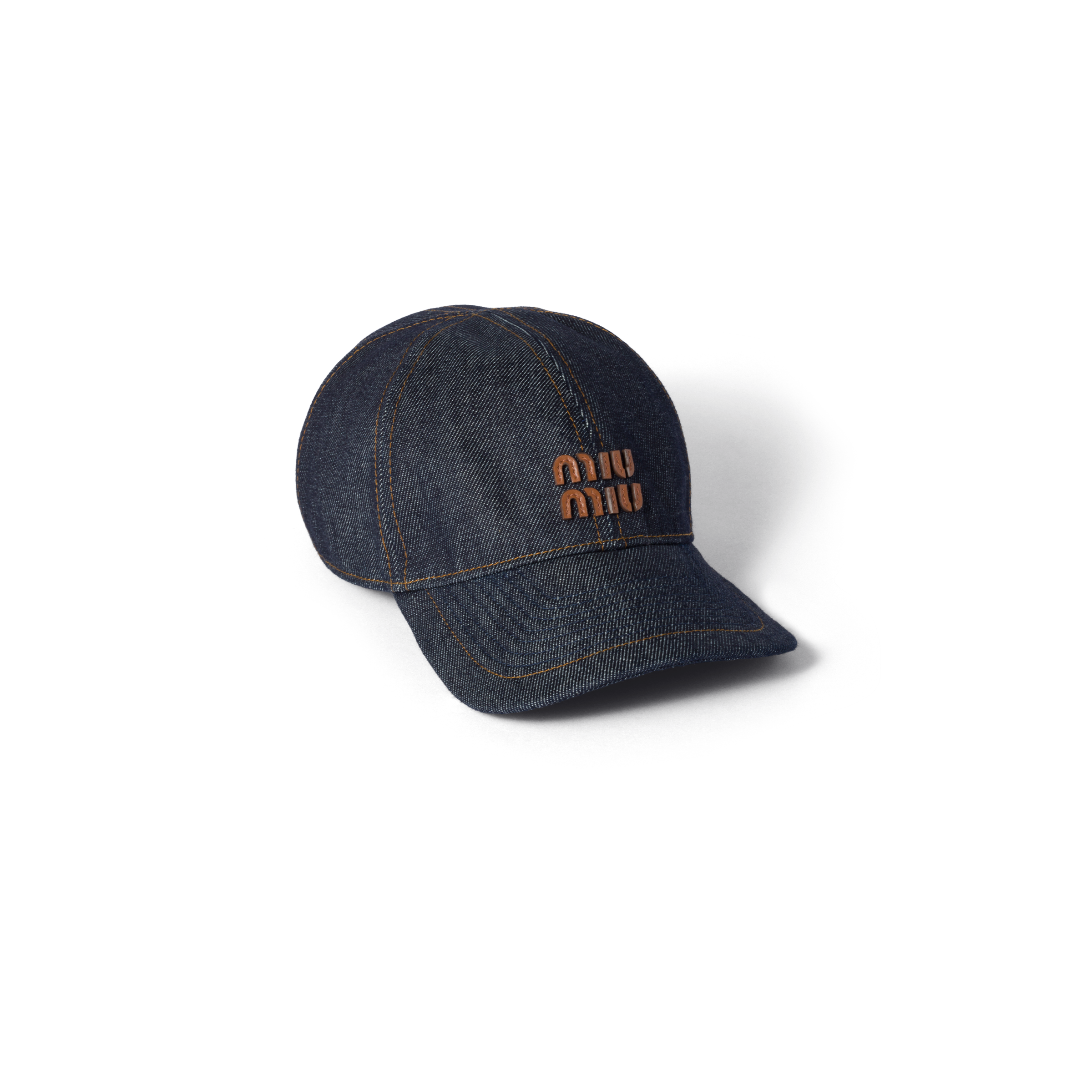 ブラック デニム ベースボールキャップ | Miu Miu