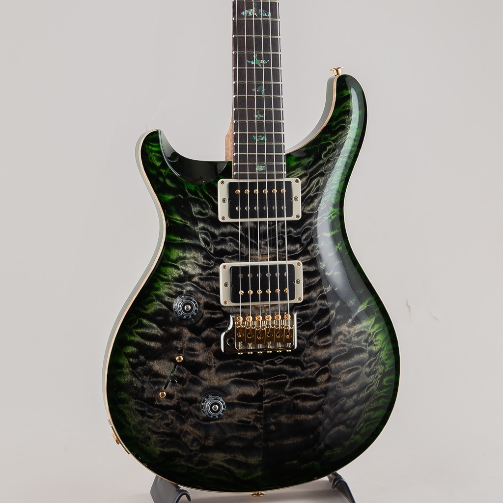 Wood Library Custom 24 Lefty 10Top Quilt Charcoal Jade Burst 2024