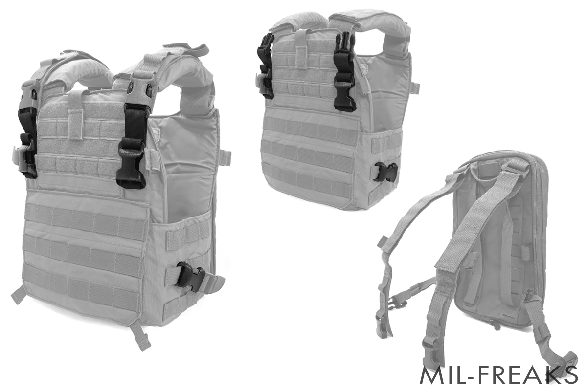 Haley Strategic Hitchhike FlatPack接続アダプター + プラカード QASM