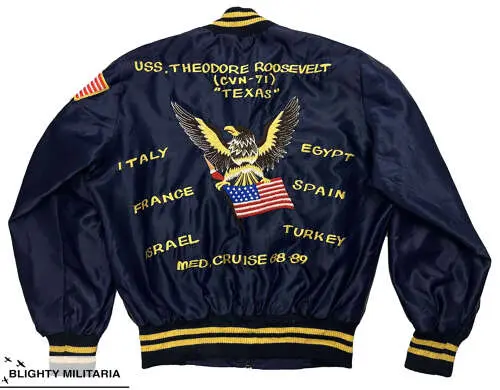 Original 1989 USS Theodore Roosevelt Souvenir Jacket in General