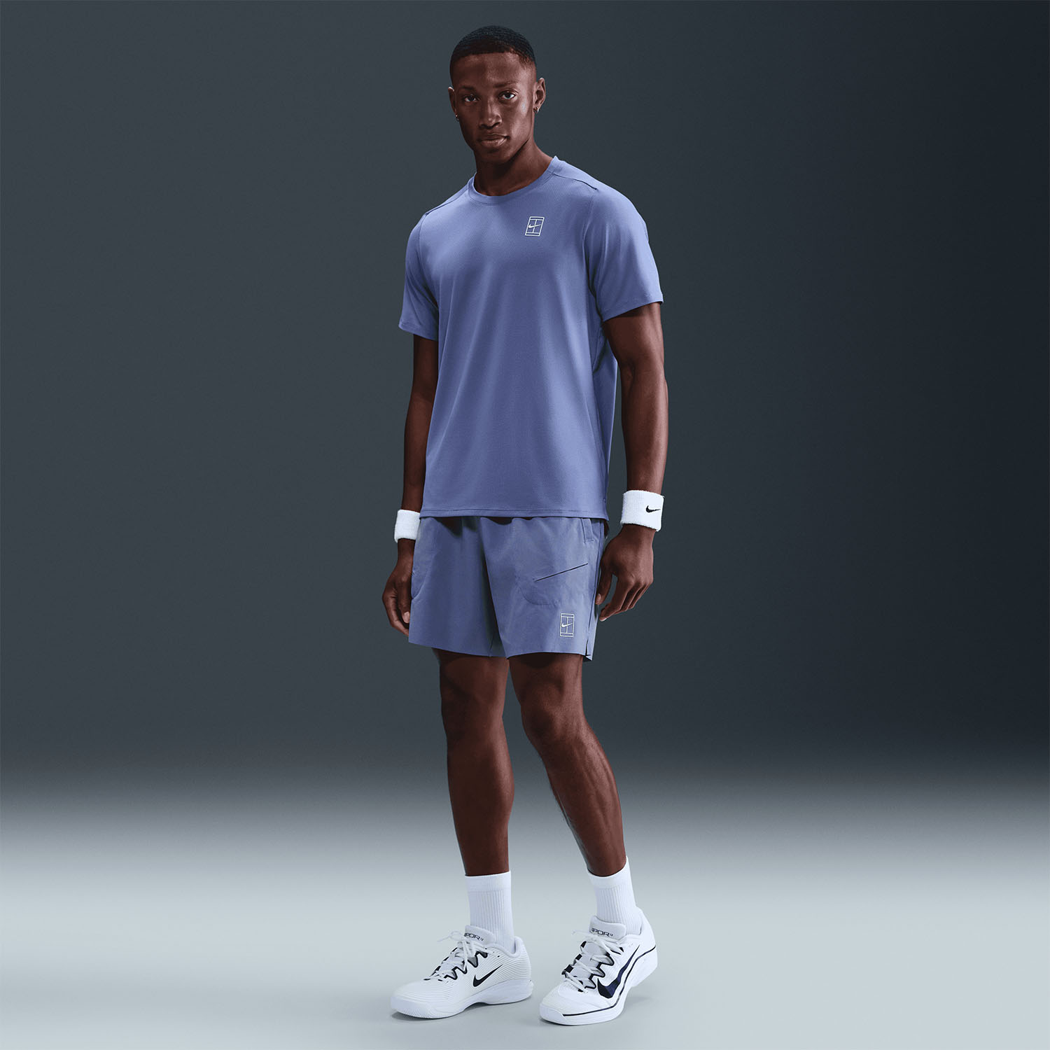 Nike Court Advantage 6in Mens Tennis Shorts - World Indigo/White