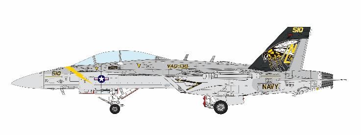 モンモデル[MENLS-019]1/48 EA-18G グラウラー電子戦攻撃機「イエロー