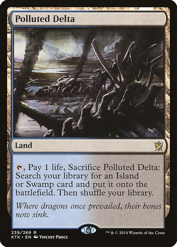 MTG 汚染された三角州 旧枠 4枚セット 汚染された三角州 旧枠 4枚