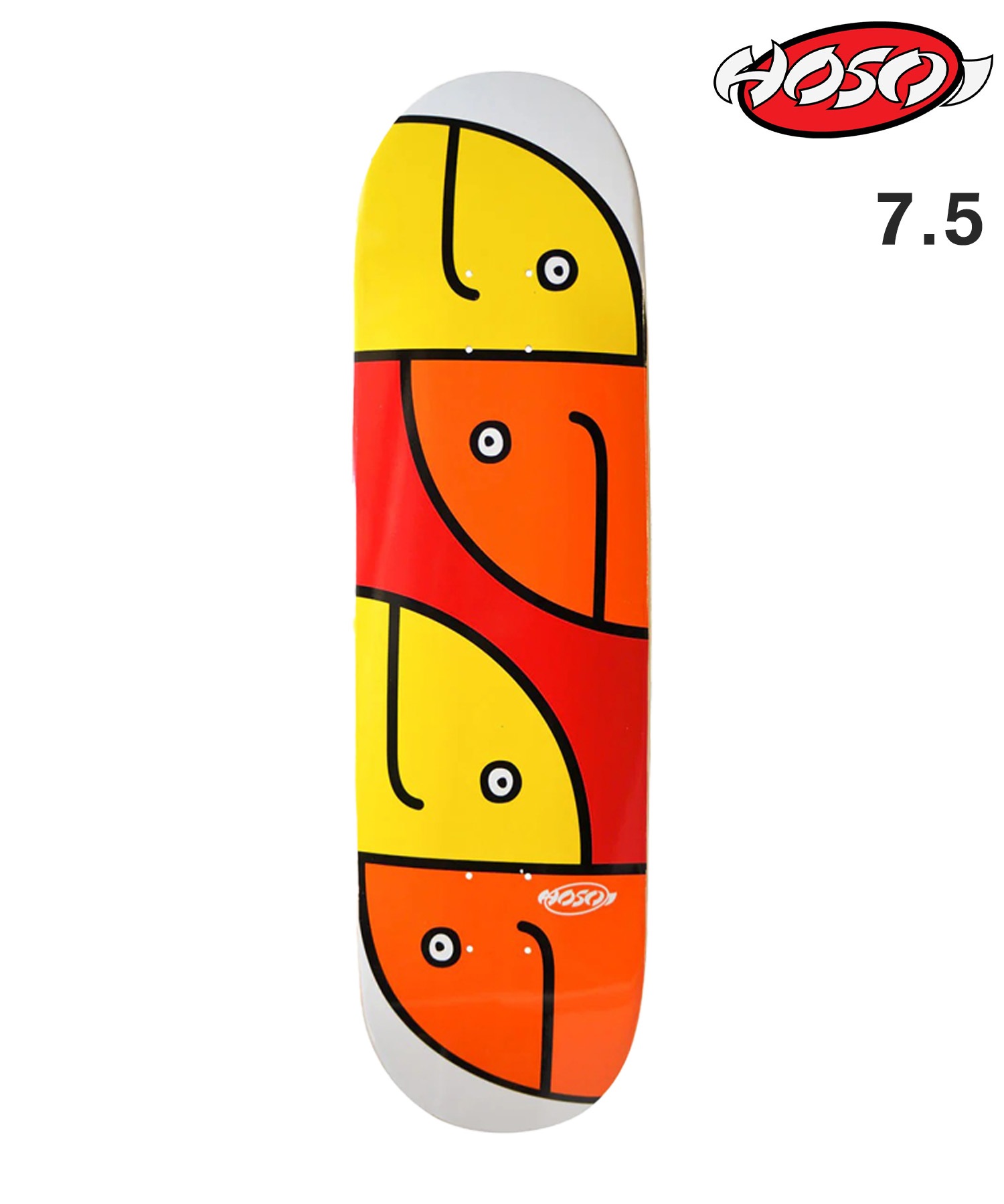 HOSOI スケートボード デッキ 7.75,8.0inch GONZ FISH ムラサキ