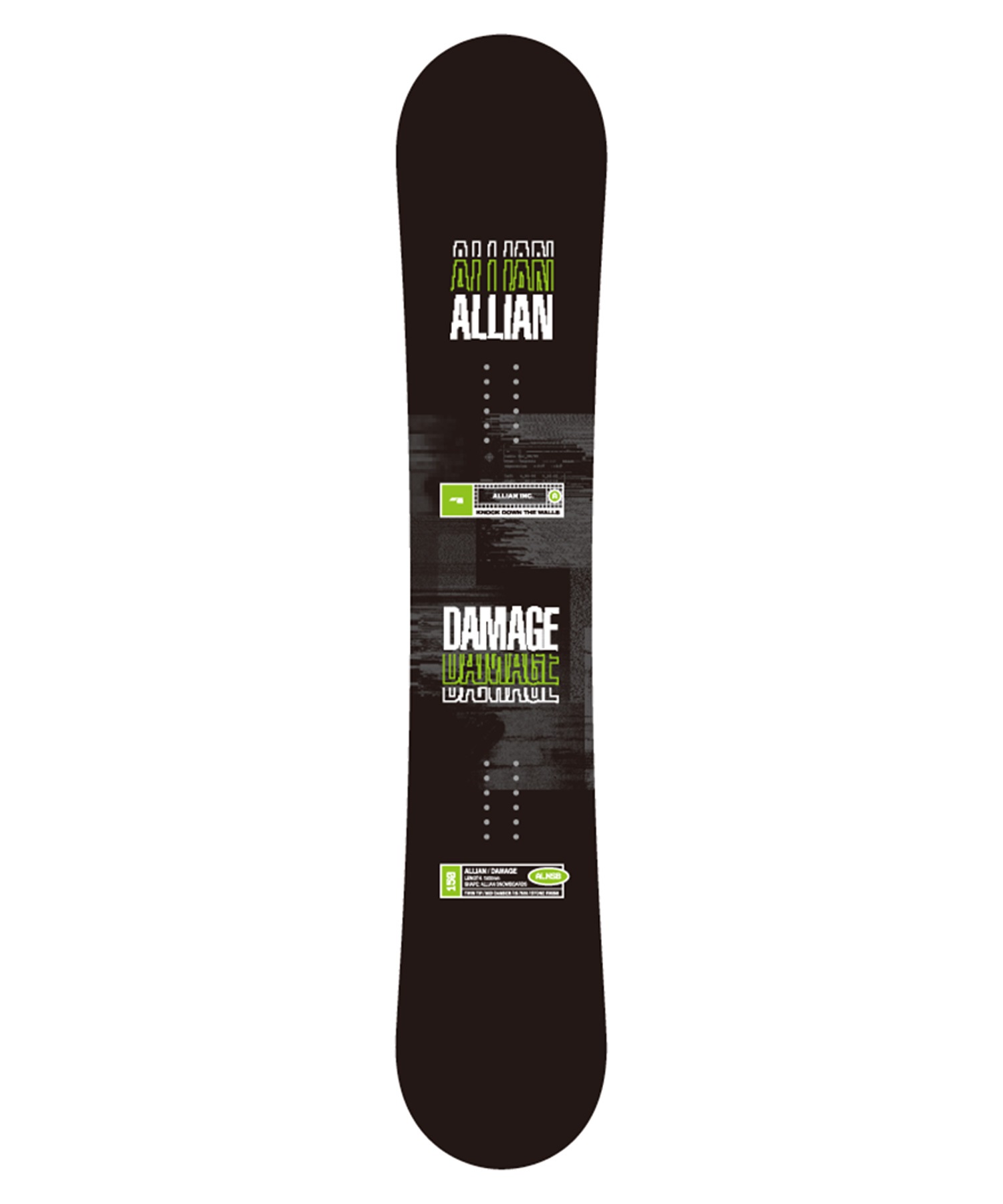 ALLIAN アライアン ダメージ スノーボード 板 メンズ 25-26 MM G24