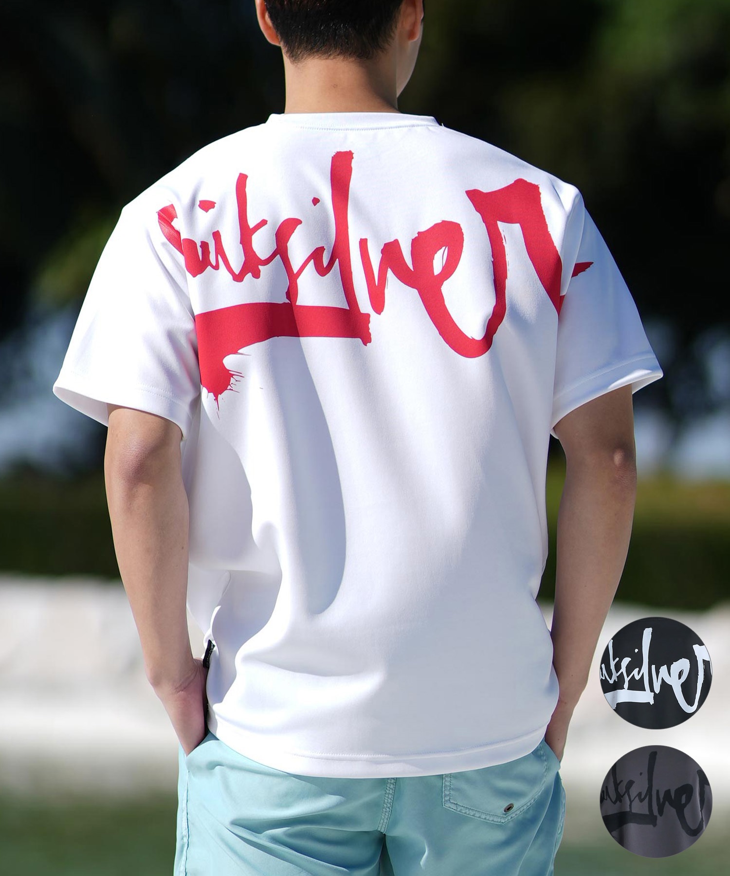 QUIKSILVER クイックシルバー ラッシュガード メンズ 半袖 Tシャツ