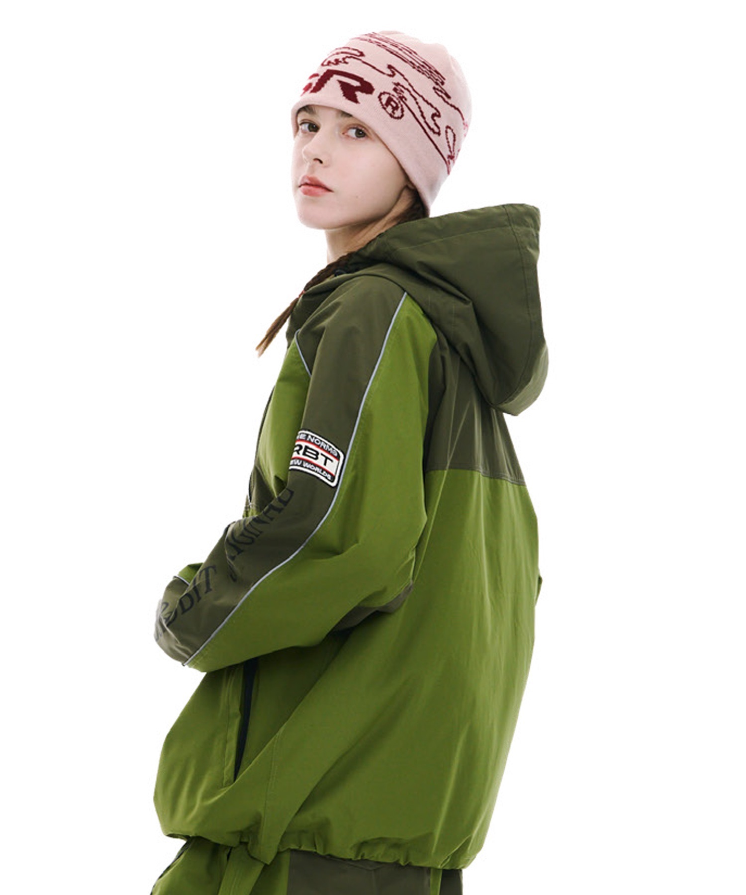 BSRABBIT ビーエスラビット PATCHED UTILITY HOODED JK スノーボード