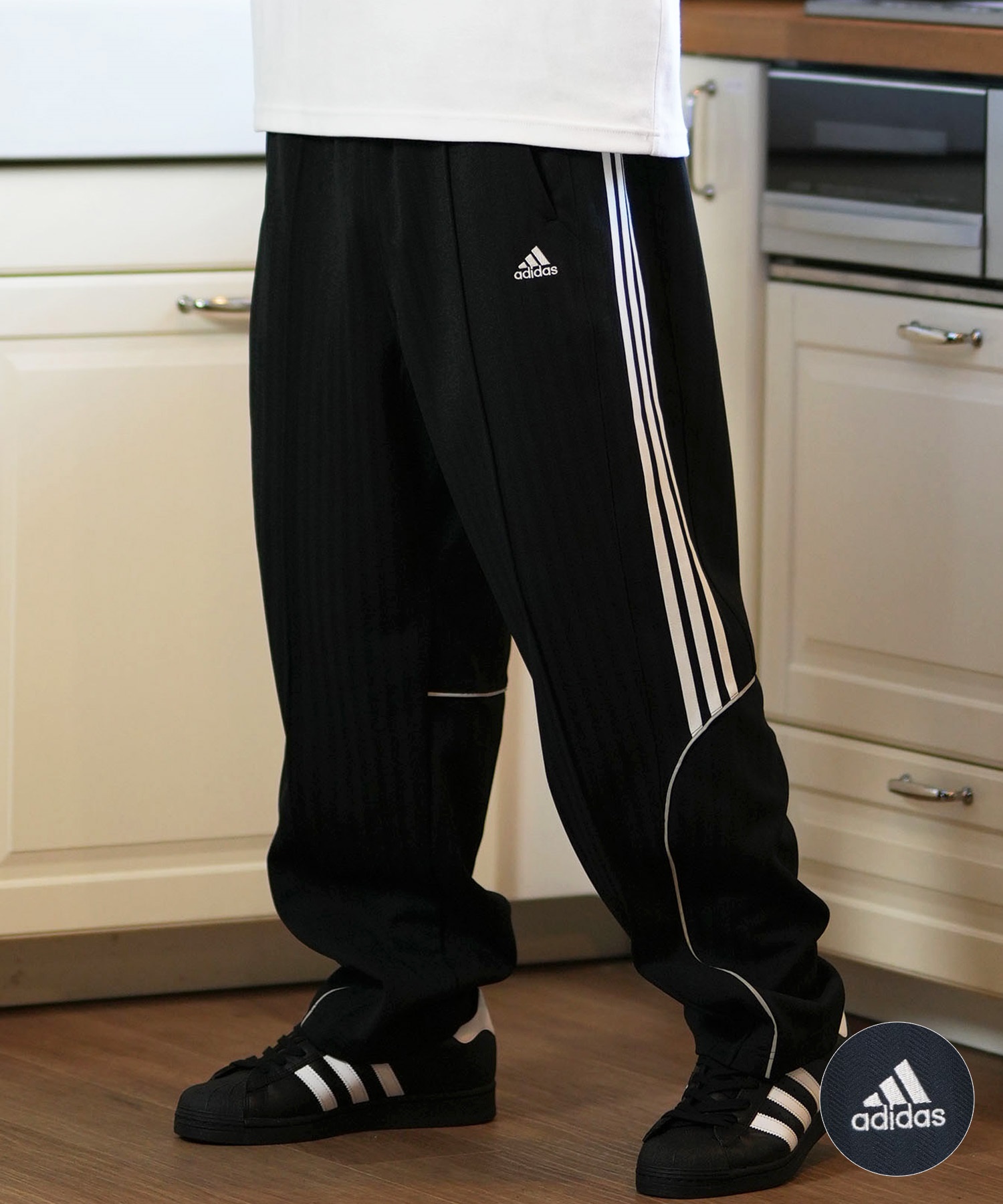 adidas アディダス ロングパンツ メンズ トラックパンツ BYD3S ルーズ