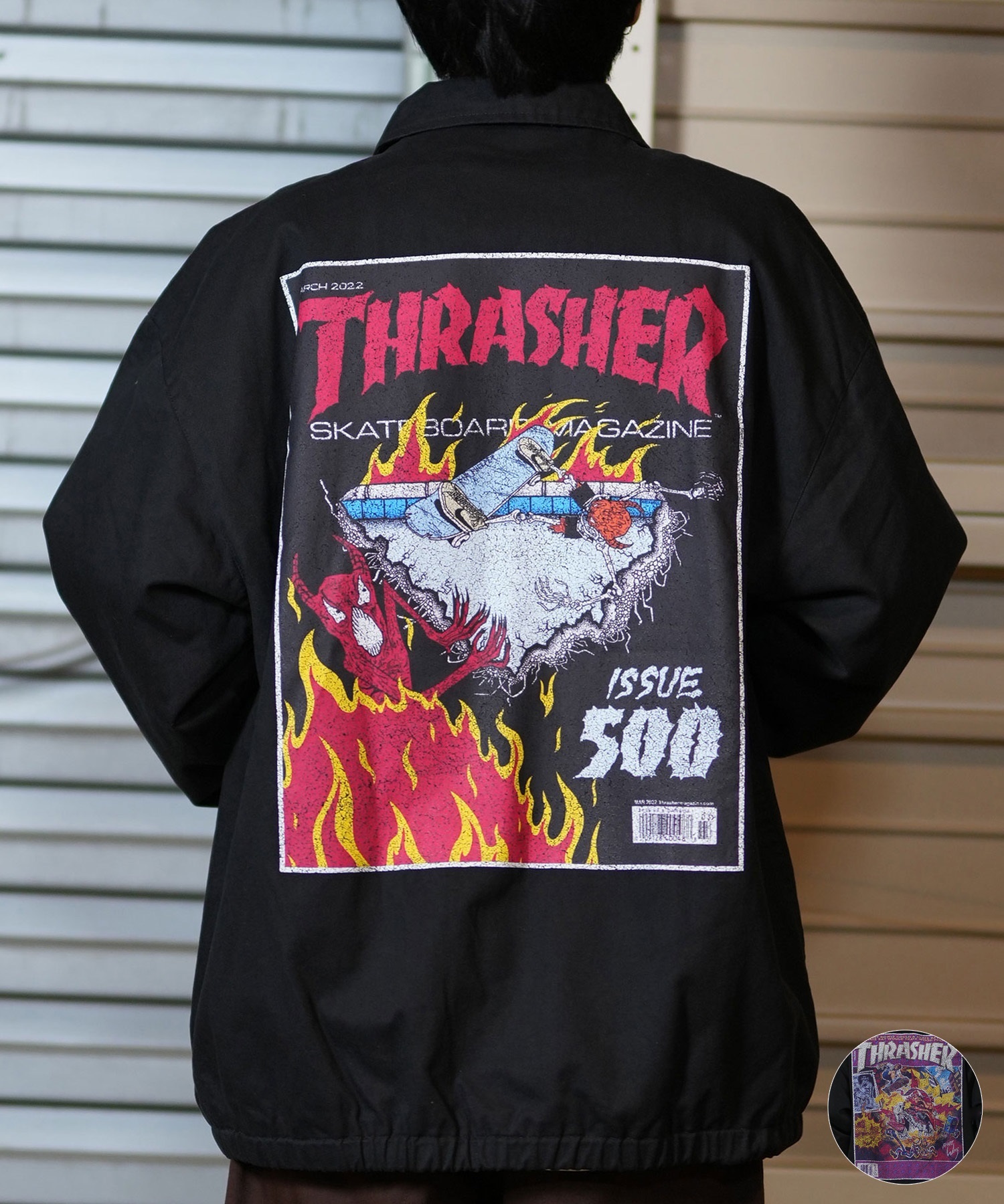 THRASHER スラッシャー アウター コーチジャケット メンズ バック