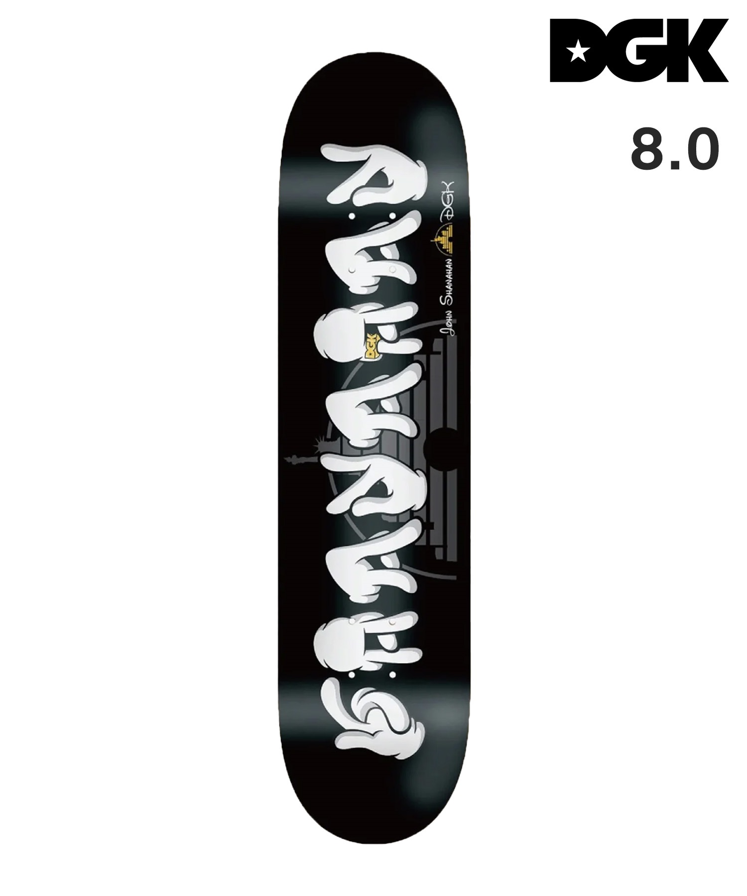 DGK ディージーケー スケートボード デッキ MR ALL NIGHT DM17 8.0