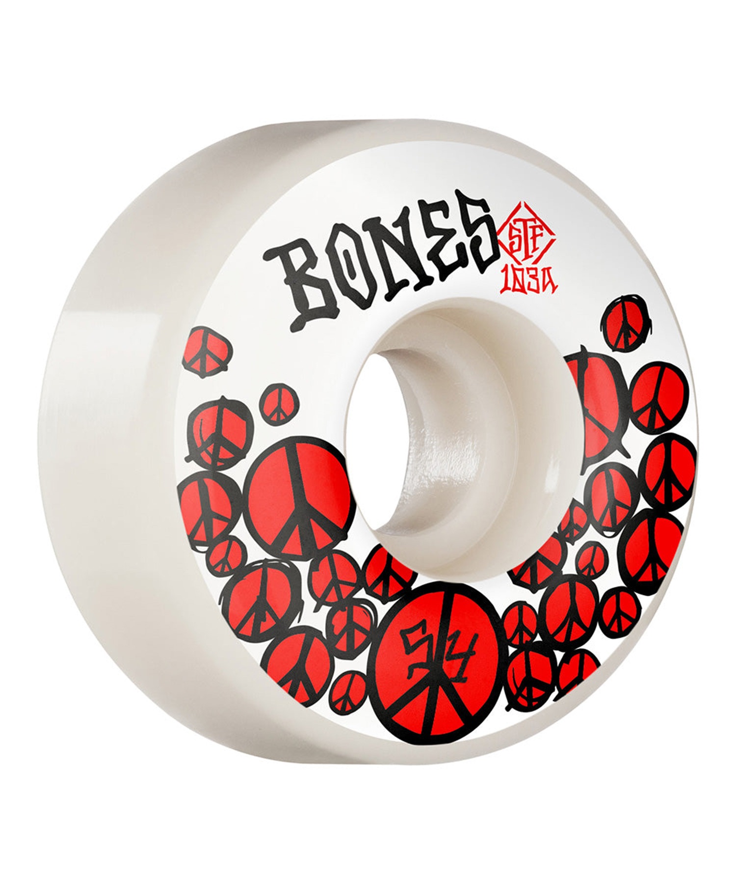 スケートボード ウィール BONES ボーンズ 33221189 STF PEACE V1 103A