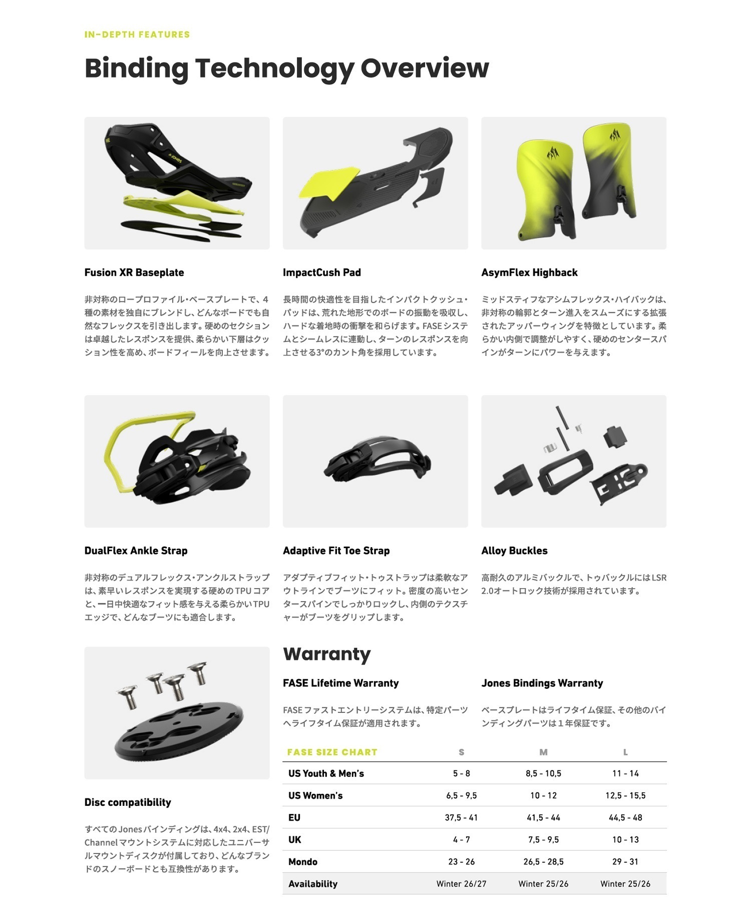 JONES ジョーンズ MERCURY FASE スノーボード バインディング