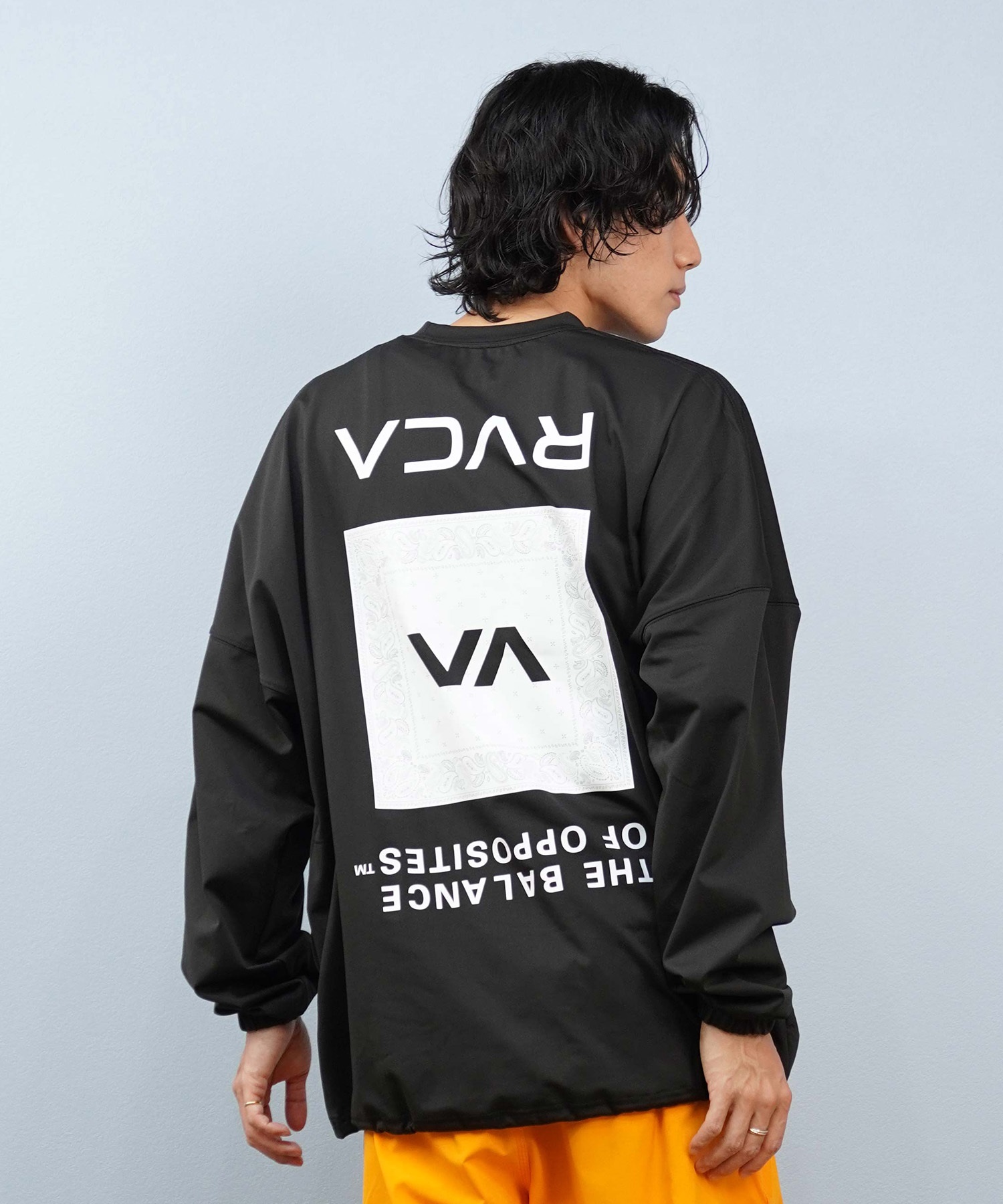 RVCA ルーカ 水着 ラッシュガード 長袖 Tシャツ ロンT メンズ バック