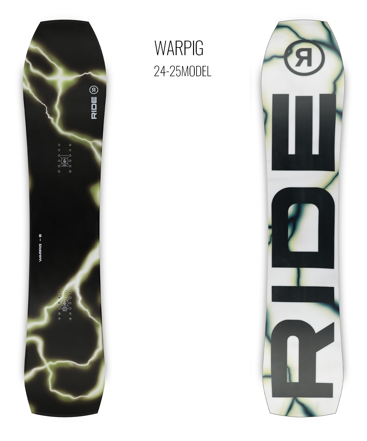 RIDE ライド ワーピグ スノーボード 板 メンズ 24-25 LL A26