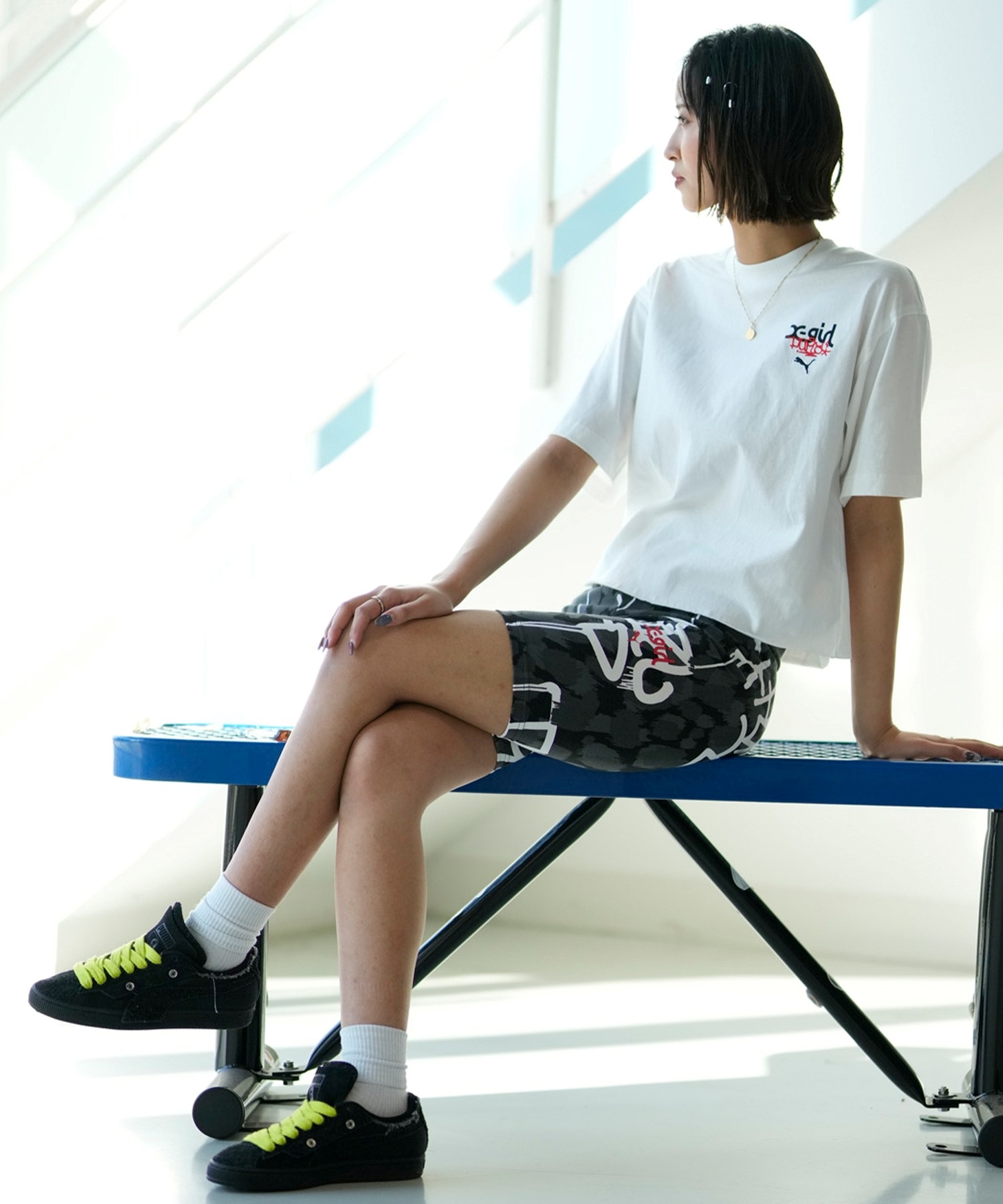 PUMA プーマ × X-GIRL エックスガール コラボ ウィメンズ グラフィック