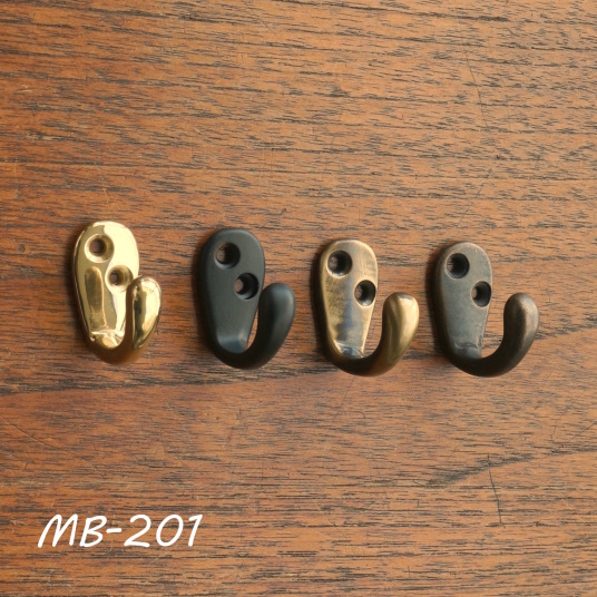 アンティーク金具・真鍮フック（MB-201）の販売・京都の室金物