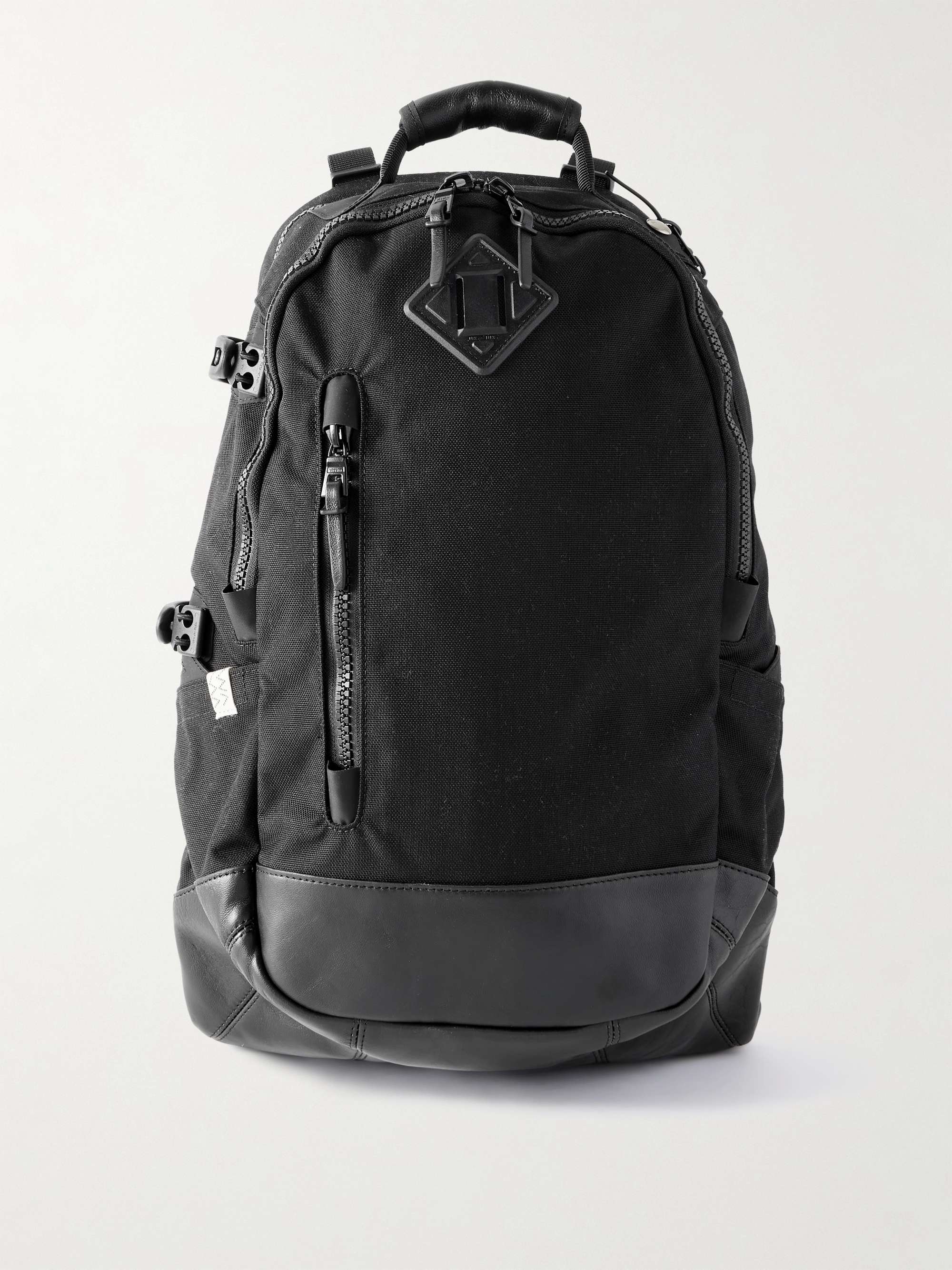VISVIM Leather-Trimmed CORDURA® Backpack for Men | MR PORTER