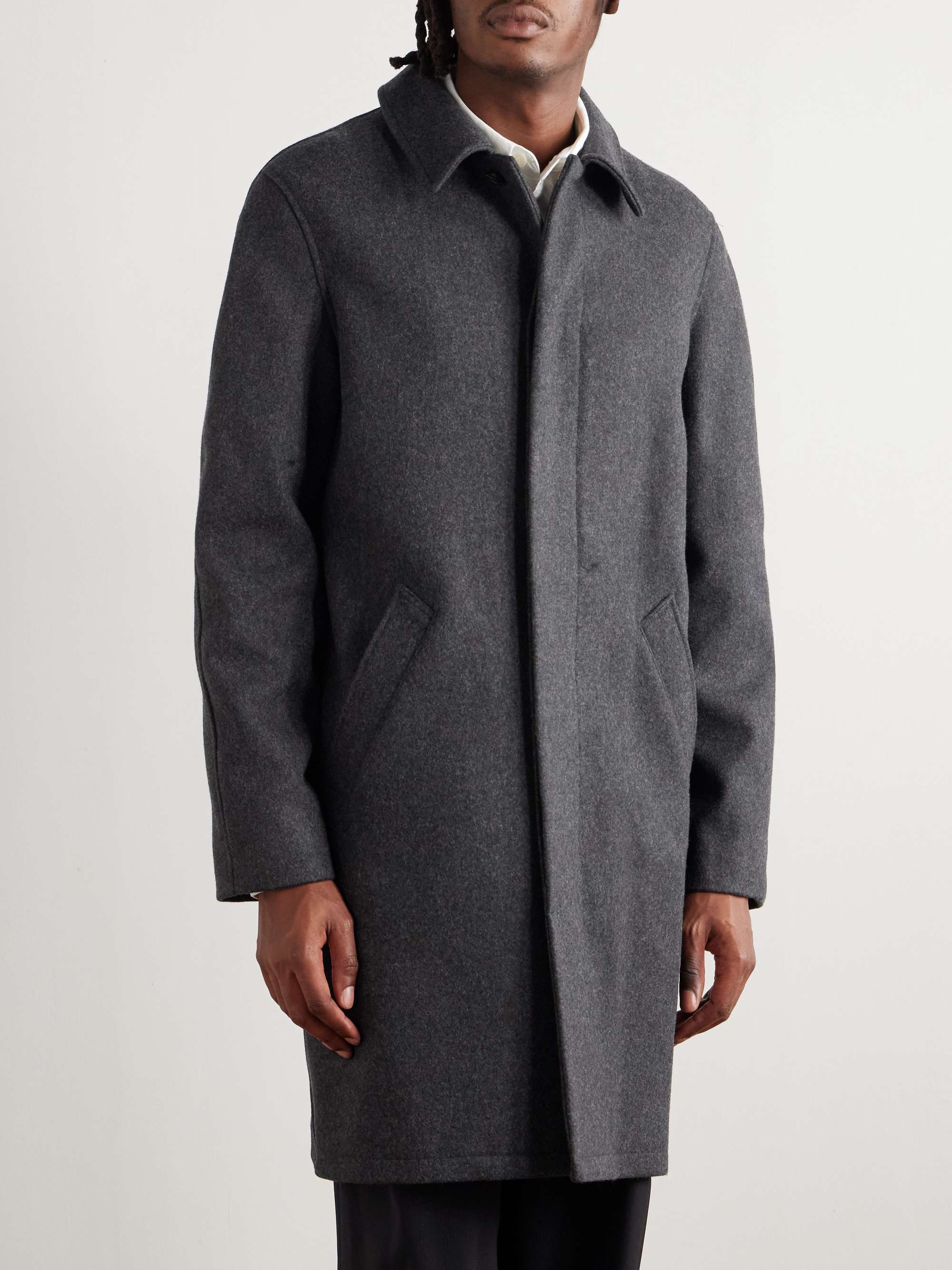 A.P.C. Auster Brushed Wool-Blend Coat for Men | MR PORTER