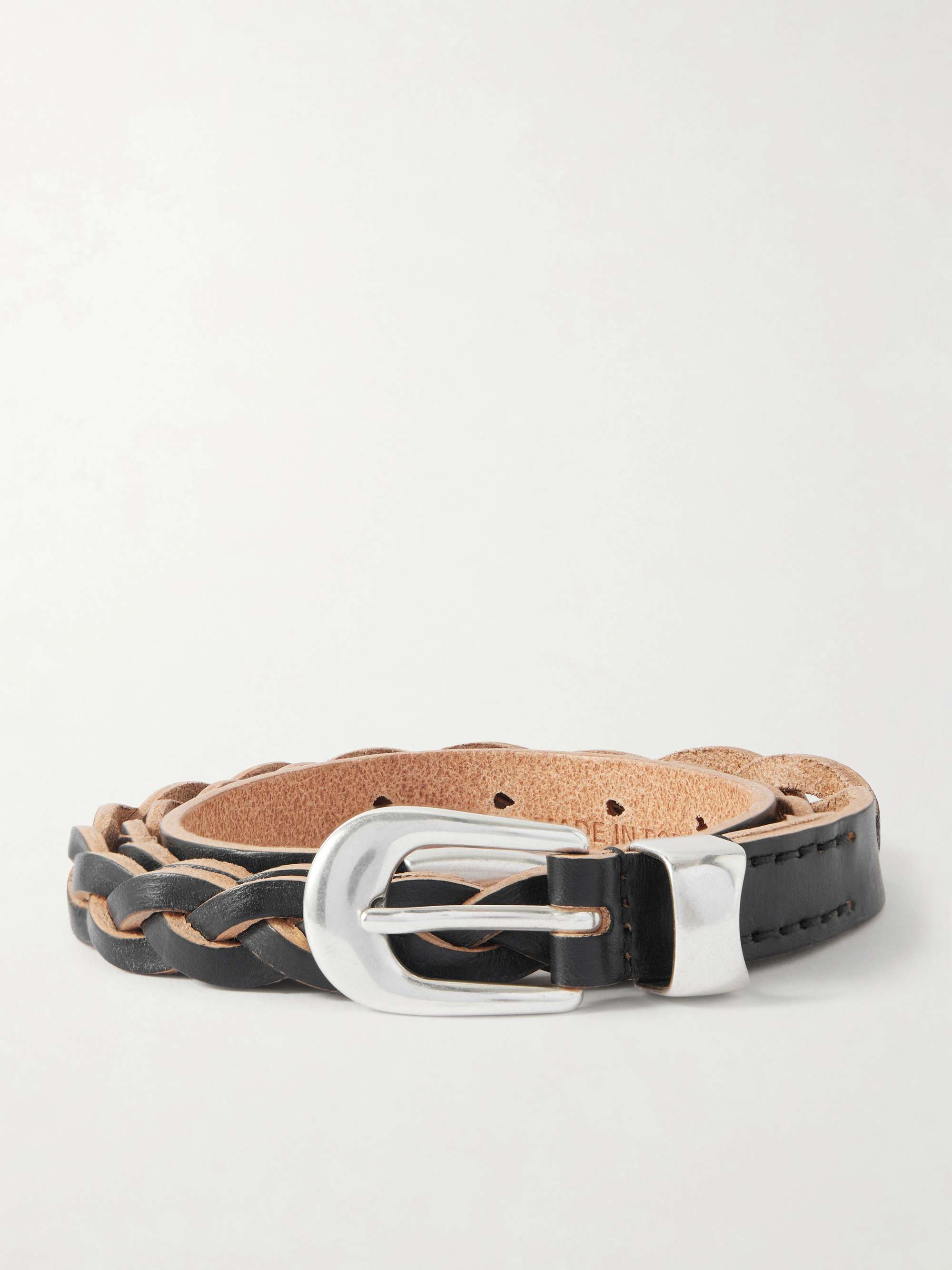OUR LEGACY 2cm Braided Leather Belt for Men | MR PORTER