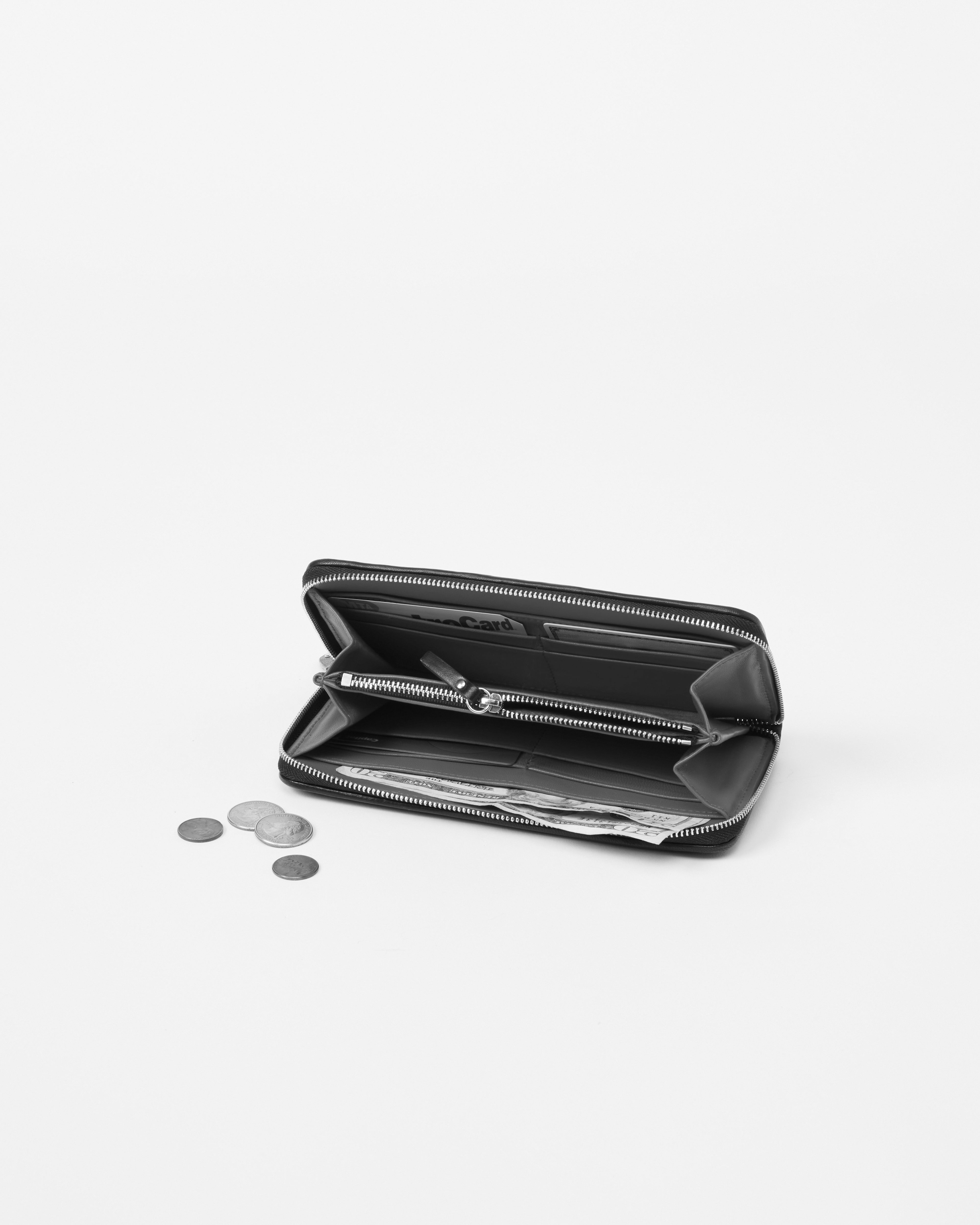 Crosby Long Nylon Wallet in Black | MZ Wallace