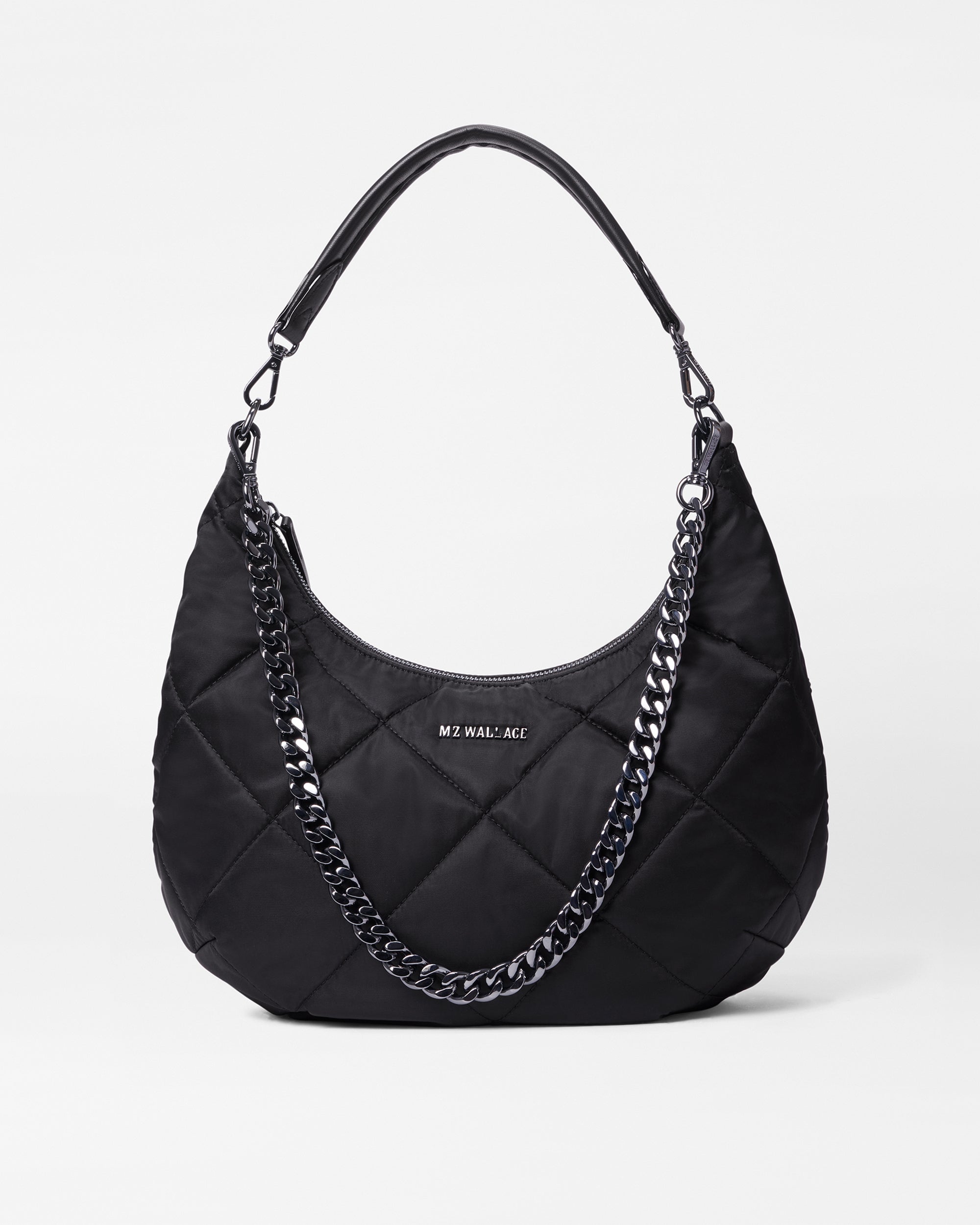Black Quilted Shoulder Bag | MZ Wallace