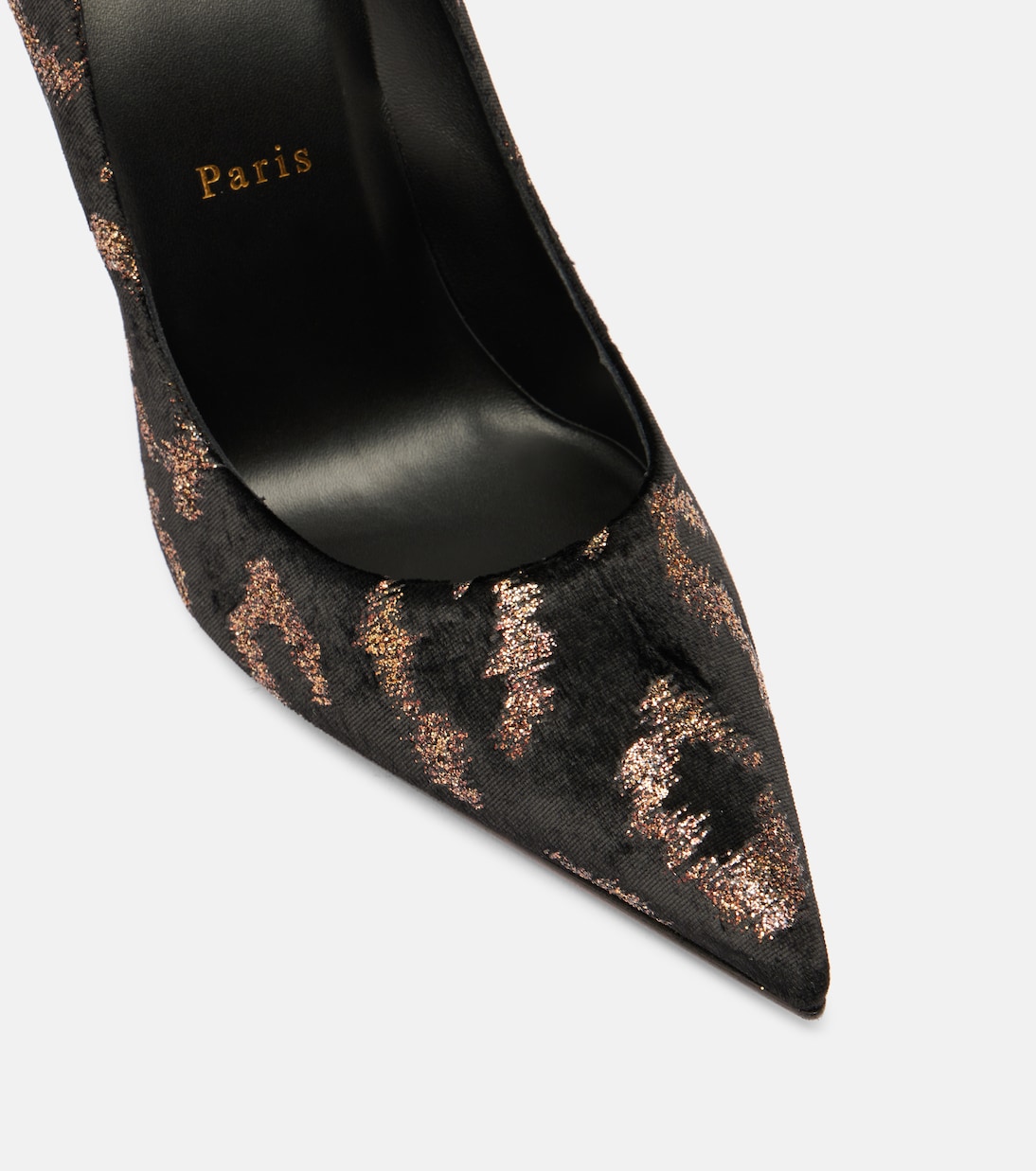 Miss Z leopard-print velvet pumps in black - Christian Louboutin
