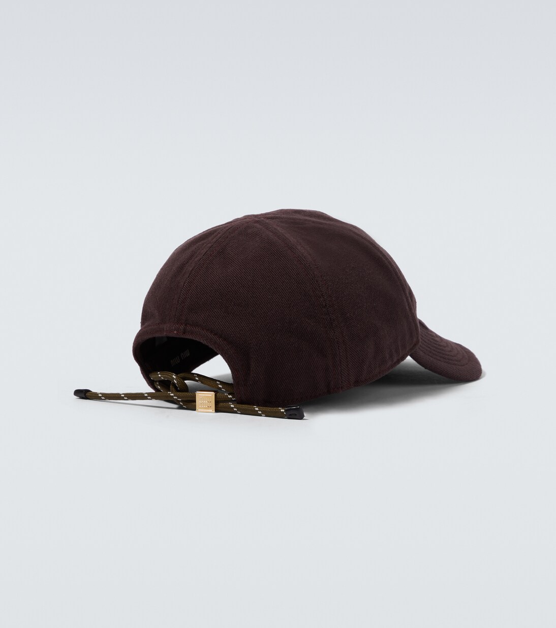 Logo denim baseball cap in brown - Miu Miu | Mytheresa