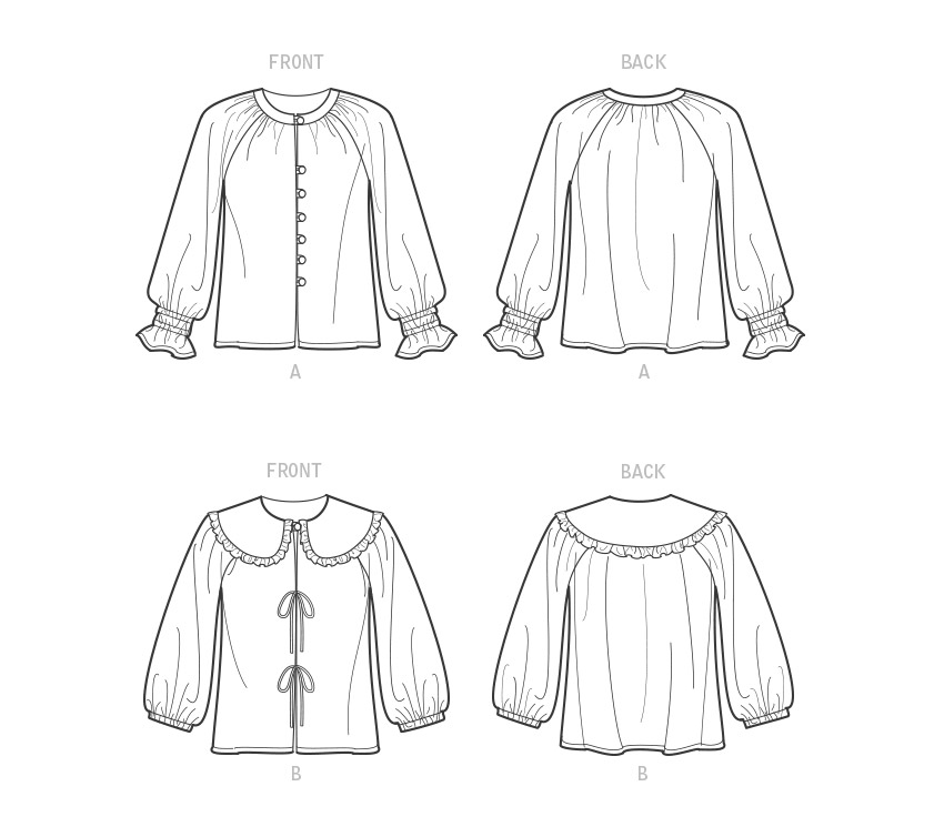New Look Sewing Pattern N6743 - Misses' Tops – My Sewing Box