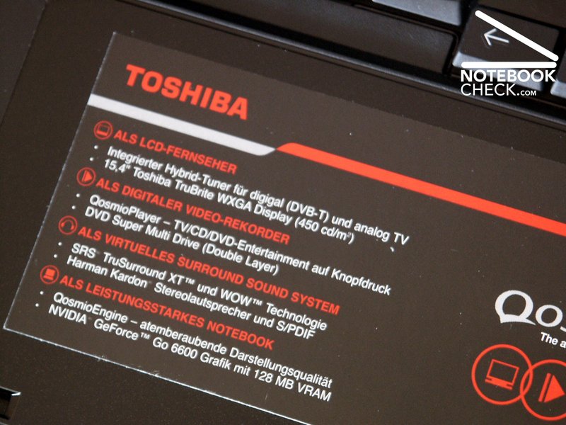 Review Toshiba Qosmio F20 - NotebookCheck.net Reviews