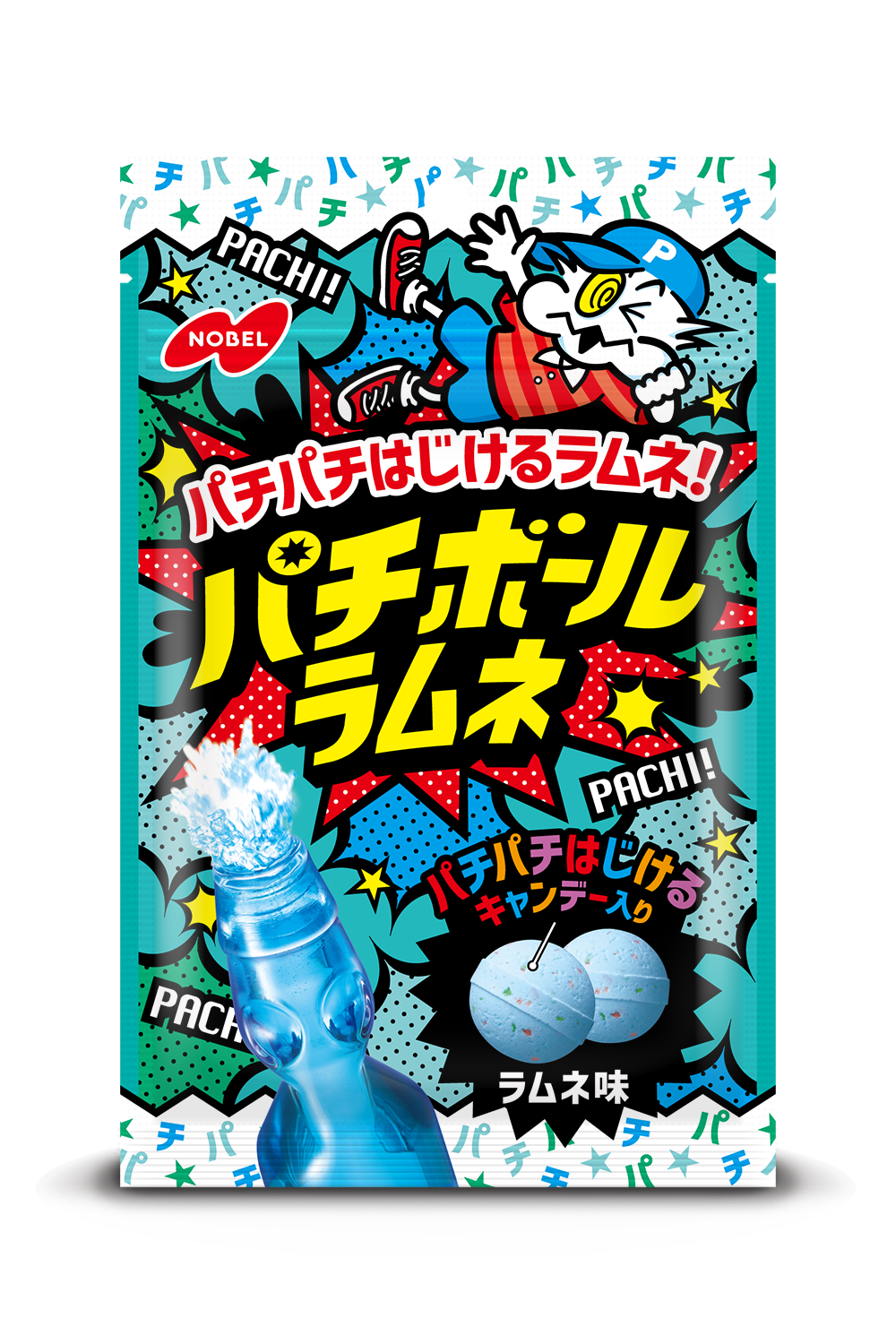 パチボールラムネ ラムネ味 | ノーベル製菓株式会社
