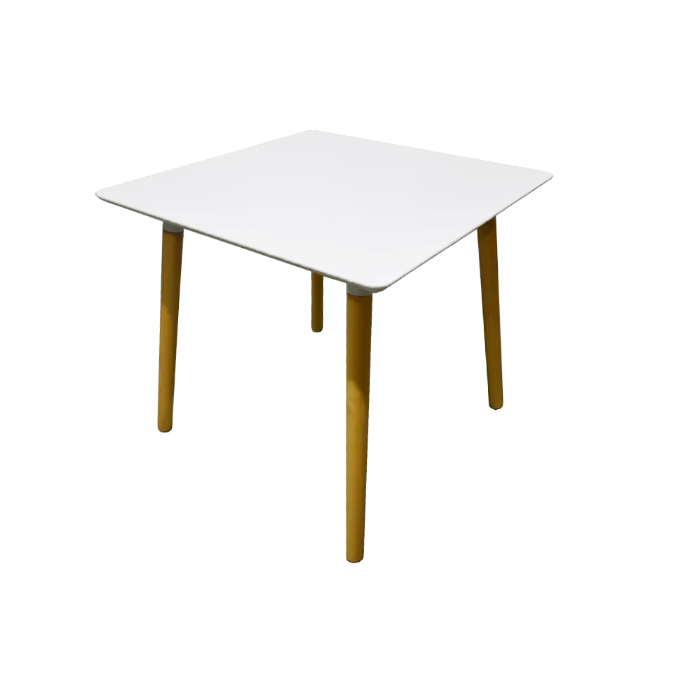 テーブルRT826 80×80【送料無料】ホワイト/ナチュラル | NOCEノーチェ