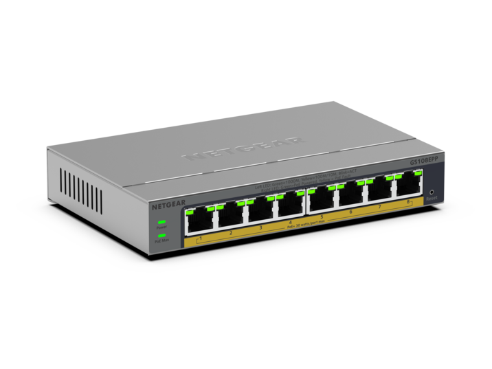 8-Port Gigabit Ethernet PoE+ Easy Smart Switch (120W)