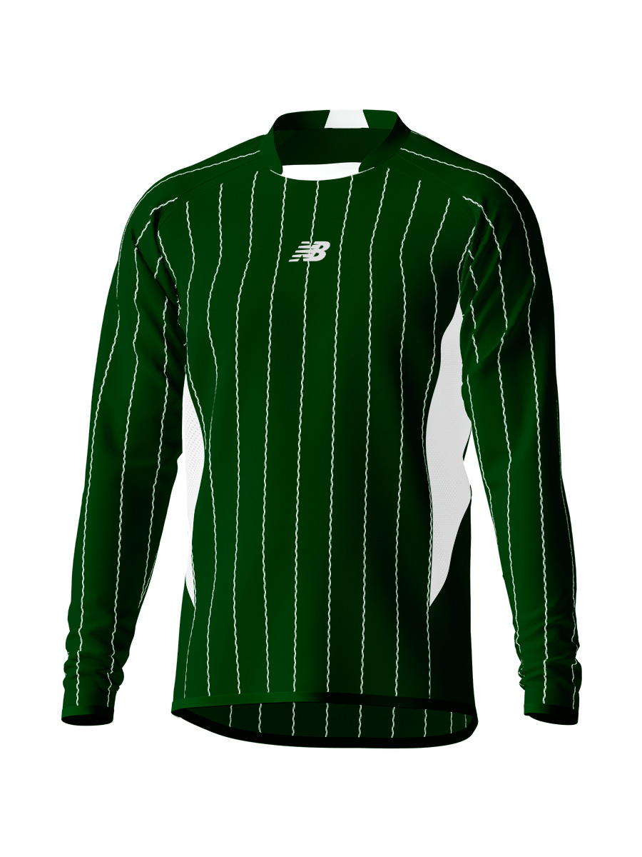 昇華】GK長袖切り替えゲームシャツ/ピンストライプ/パッド付｜JMFC0513