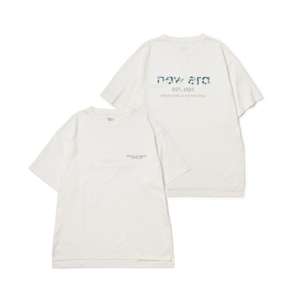 Women's 半袖 オーバーサイズド コットン Tシャツ ホワイト
