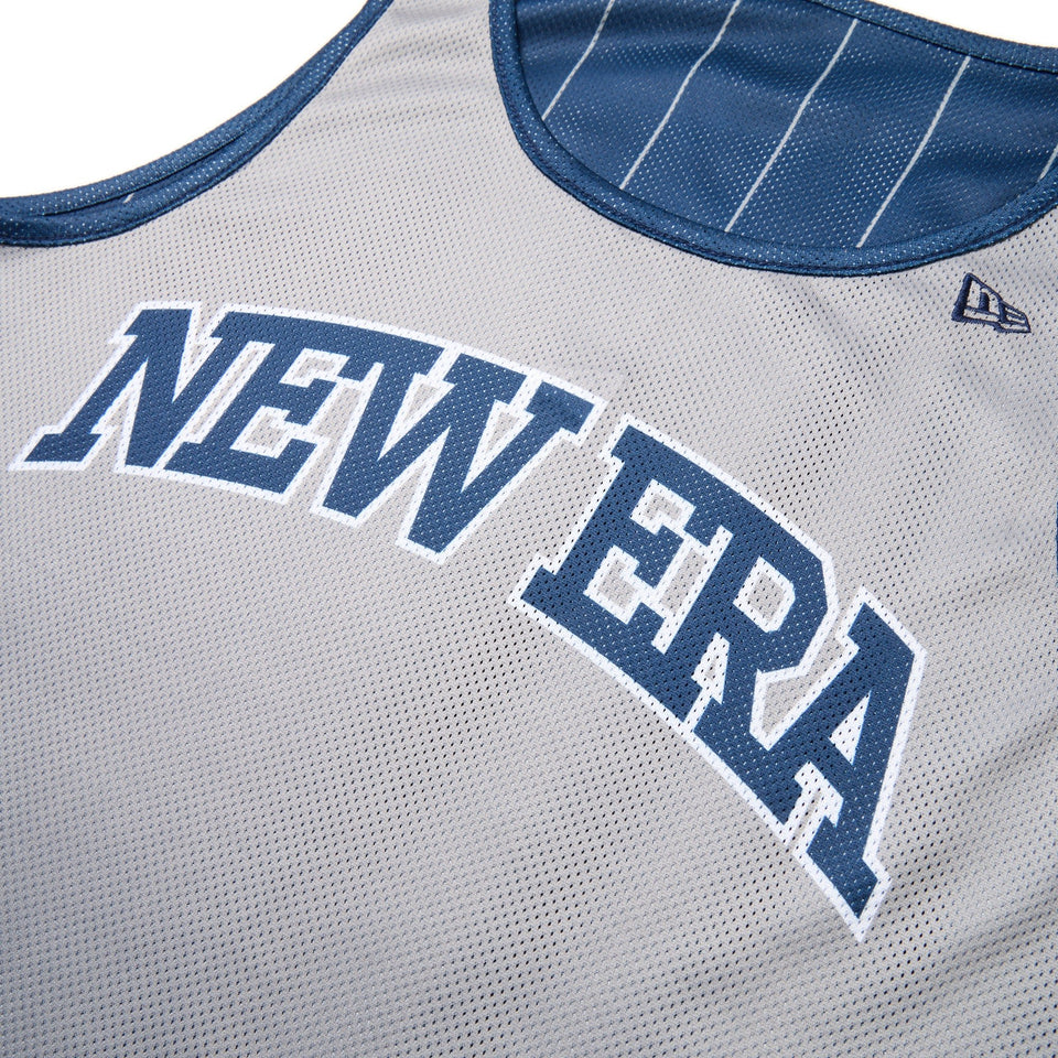 バスケットボール リバーシブル タンクトップ ネイビー/グレー