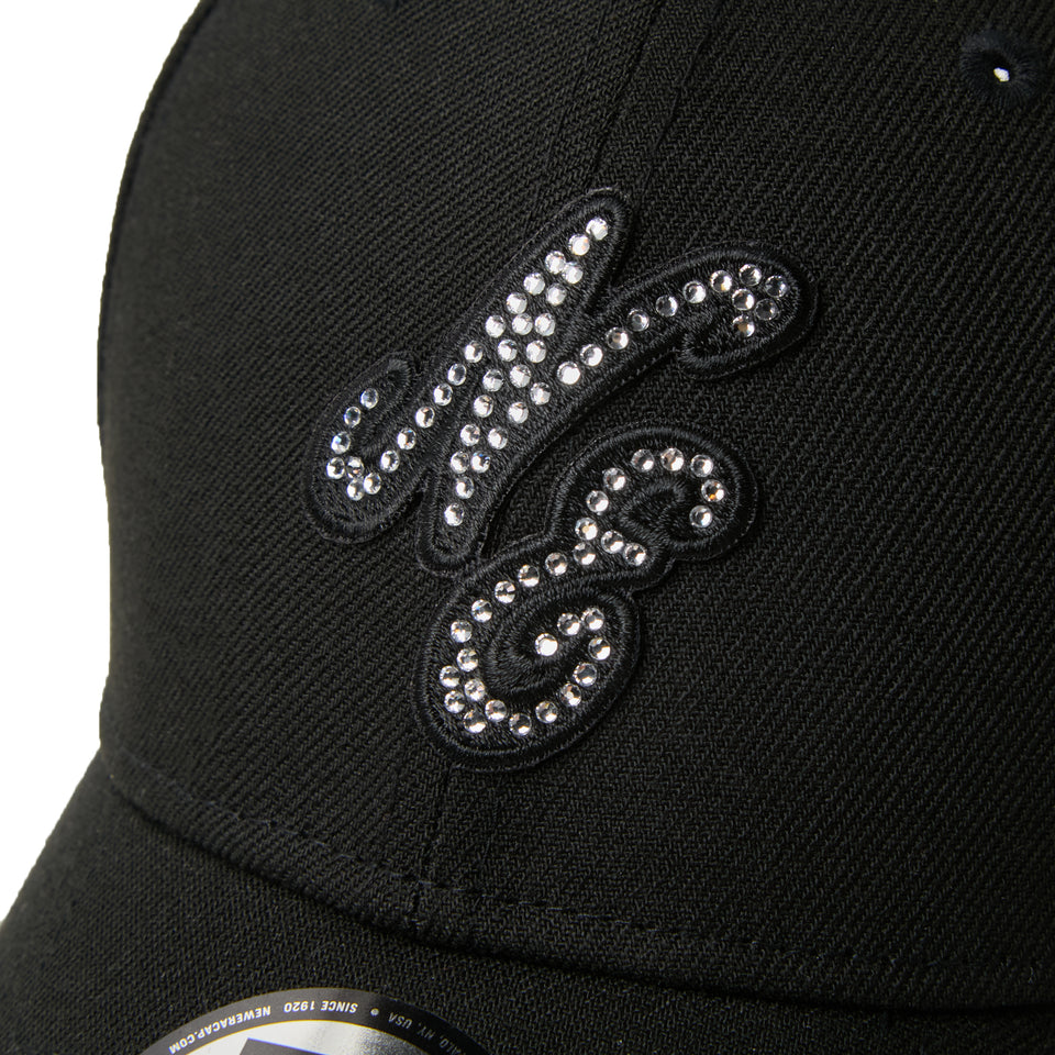 9FORTY Rhinestone ラインストーン クラシックロゴ ブラック