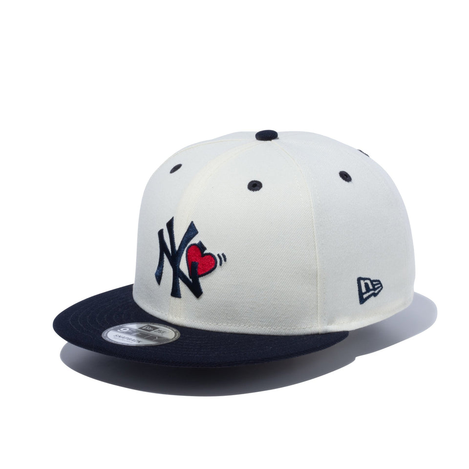 9FIFTY With Heart ニューヨーク・ヤンキース クロームホワイト