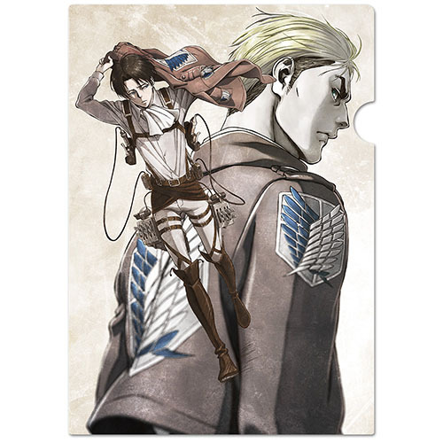 進撃の巨人 クリアファイルP[リヴァイ&エルヴィン] グッズ - Neowing
