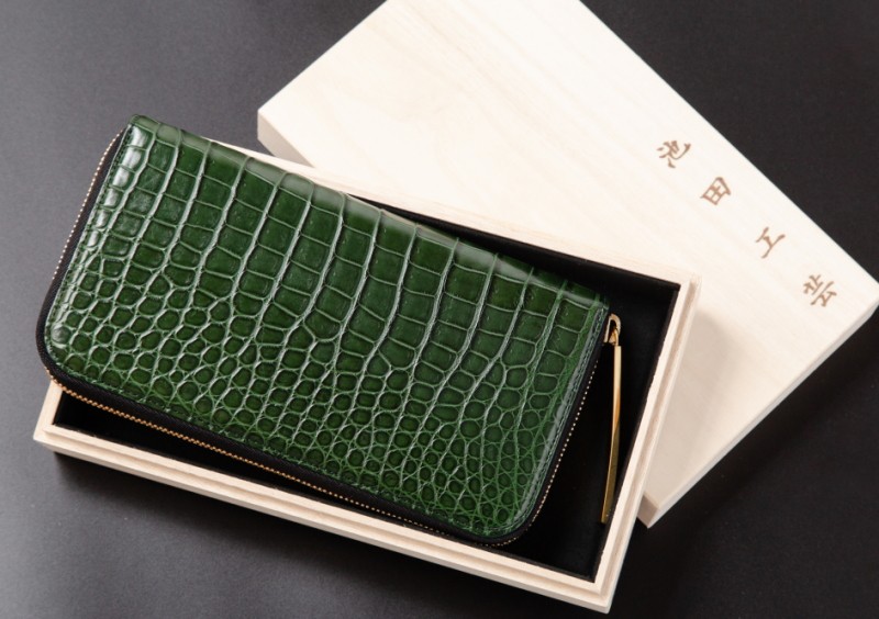 評価：80点】池田工芸「王者の緑ティラノ」クロコダイル長財布レビュー